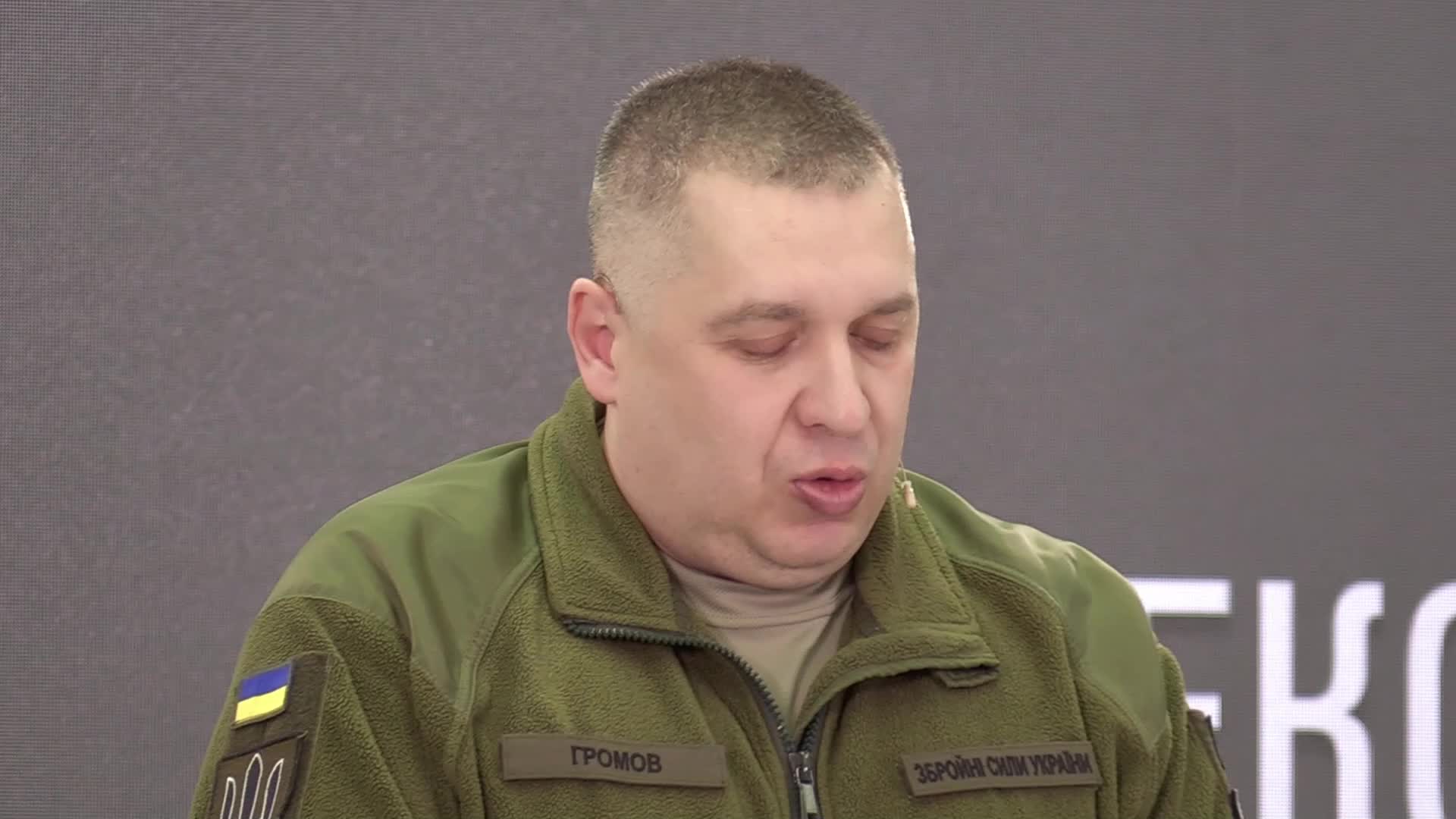 A media briefing of the Security and Defense Forces of Ukraine in Kyiv, amid Russia's invasion of Ukraine
