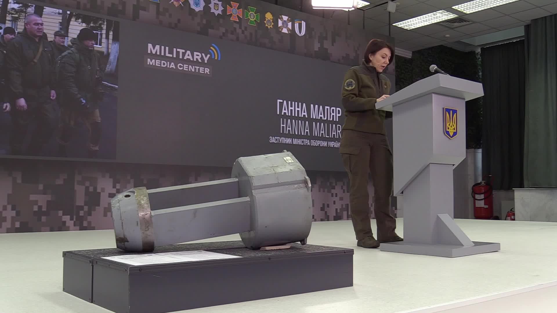 A media briefing of the Security and Defense Forces of Ukraine in Kyiv, amid Russia's invasion of Ukraine