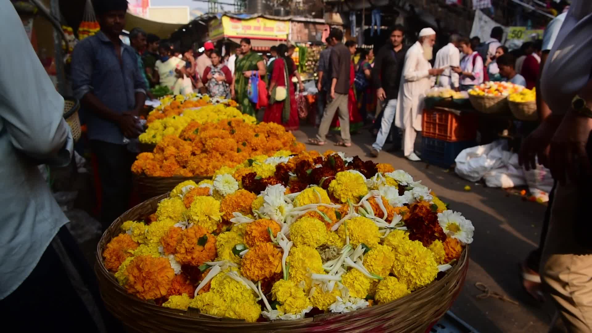 Flower Market In Mumbai 