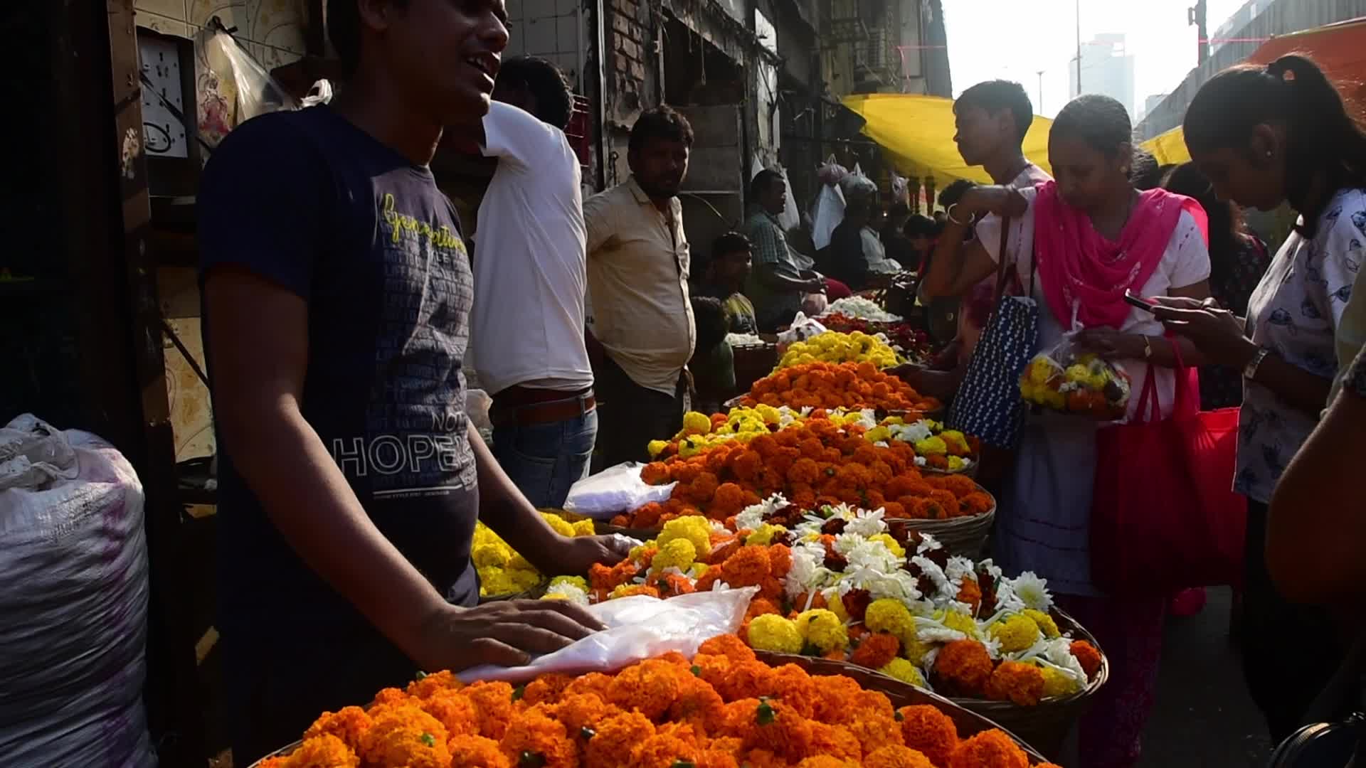 Flower Market In Mumbai 