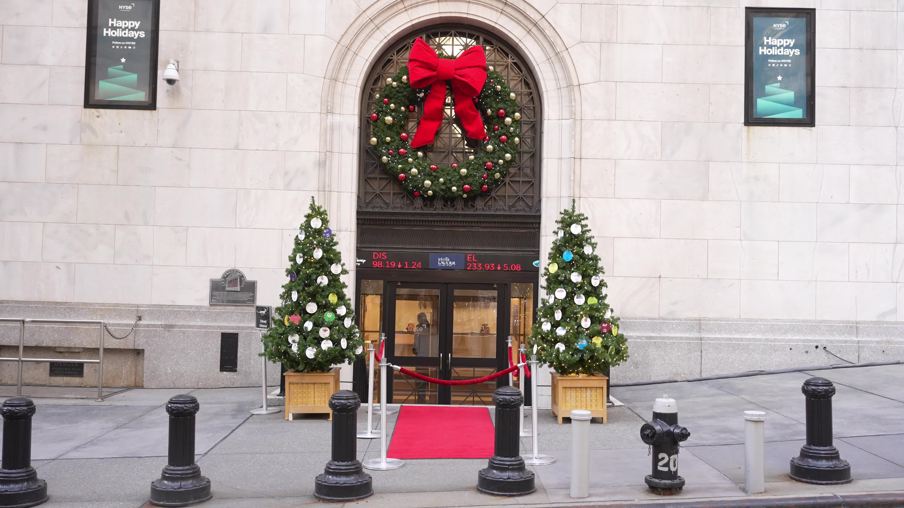 Holiday Atmosphere At The New York Stock Exchange