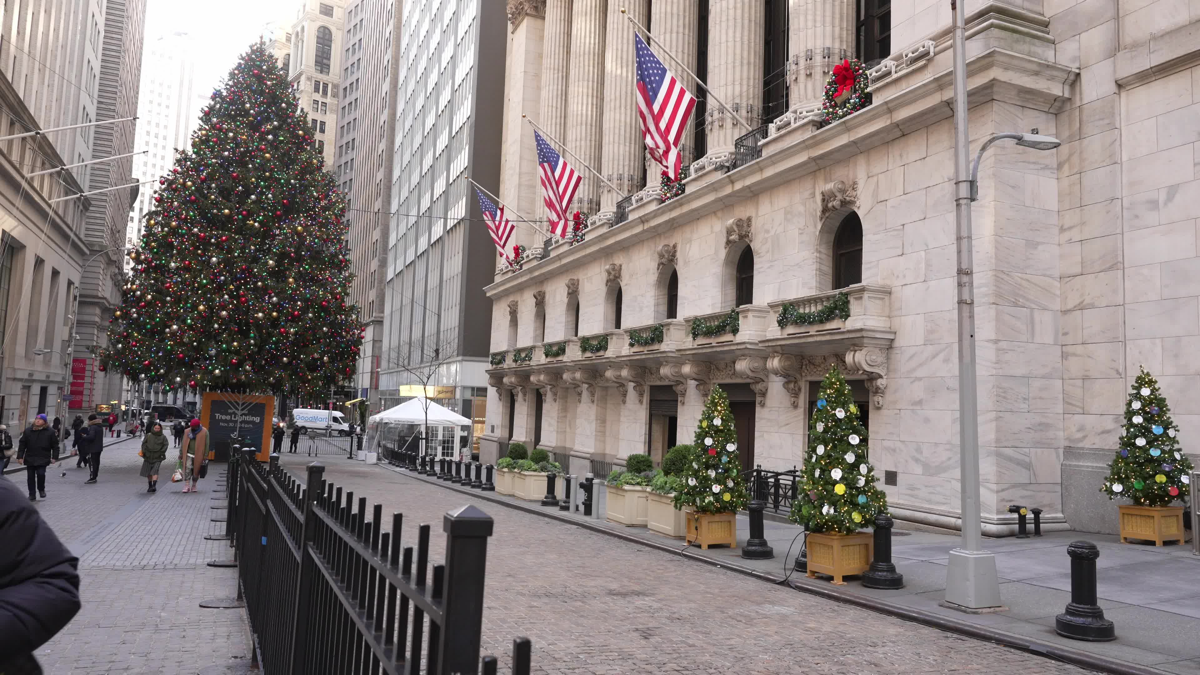 Holiday Atmosphere At The New York Stock Exchange