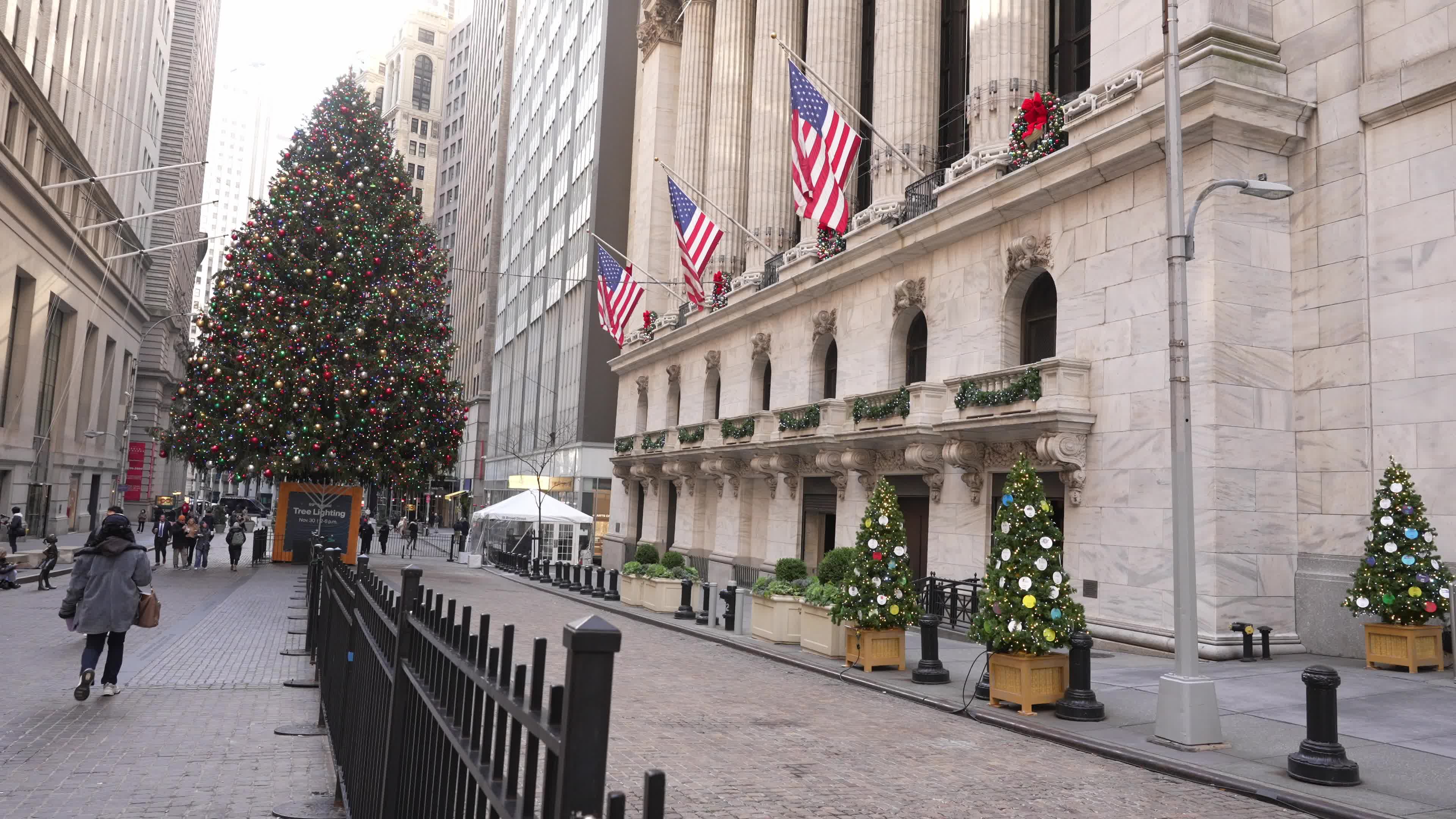 Holiday Atmosphere At The New York Stock Exchange