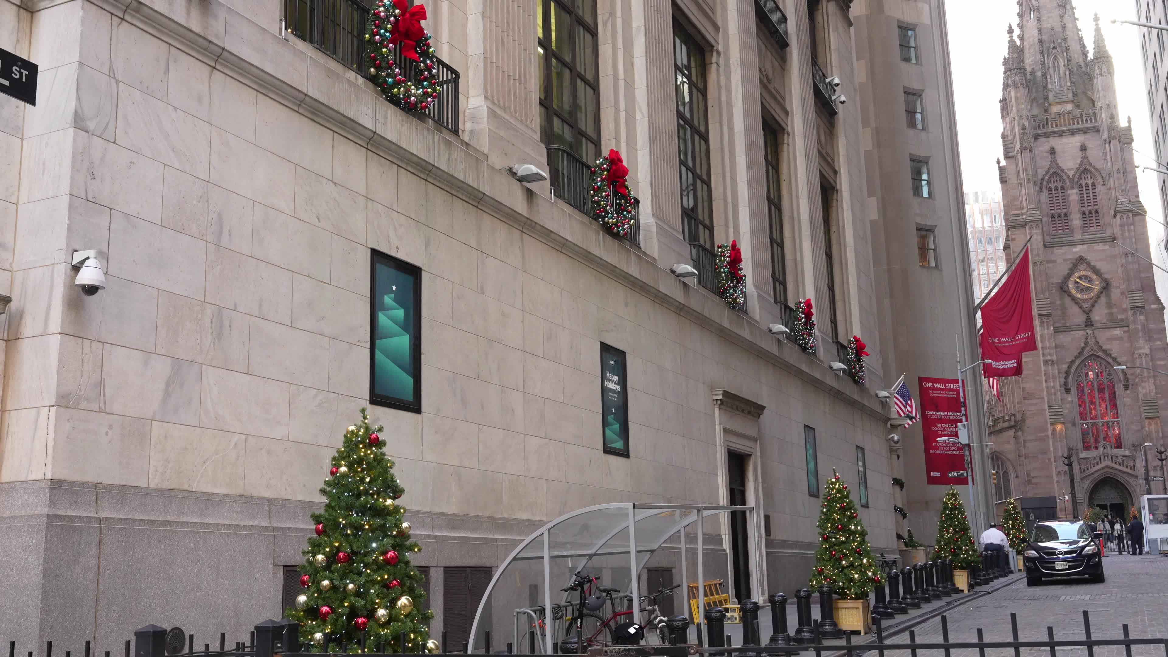 Holiday Atmosphere At The New York Stock Exchange