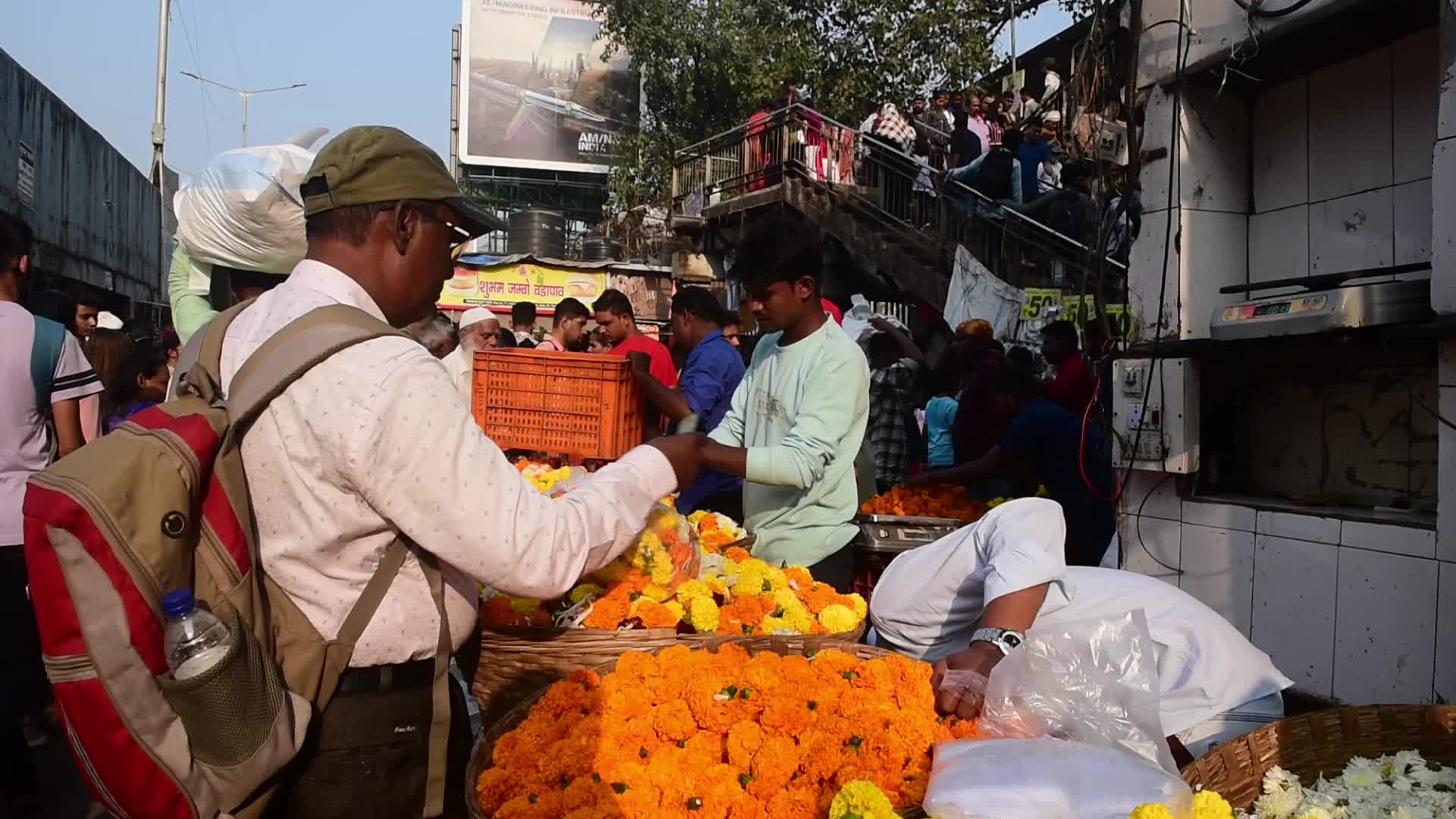 Flower Market In Mumbai 
