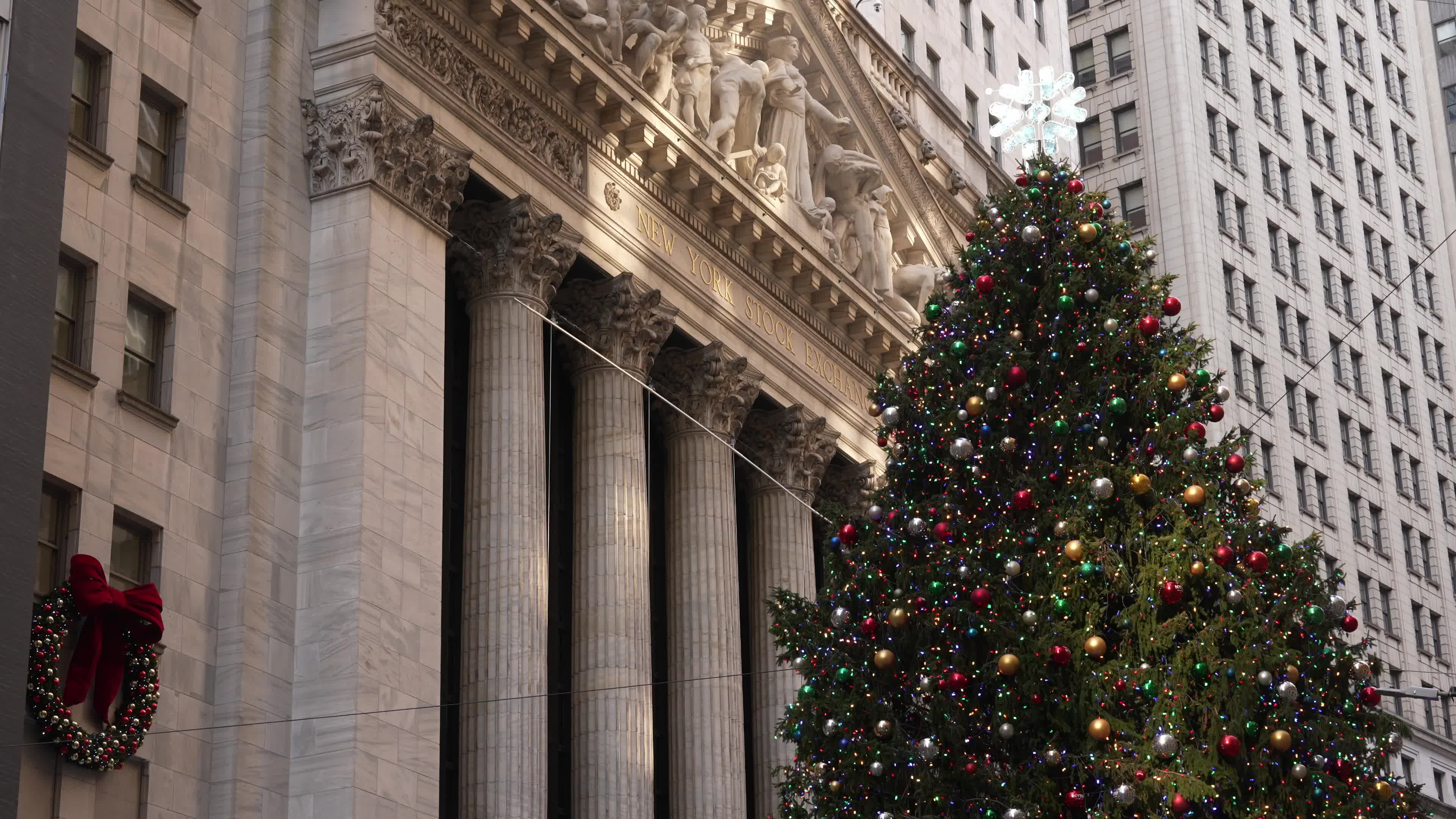 Holiday Atmosphere At The New York Stock Exchange