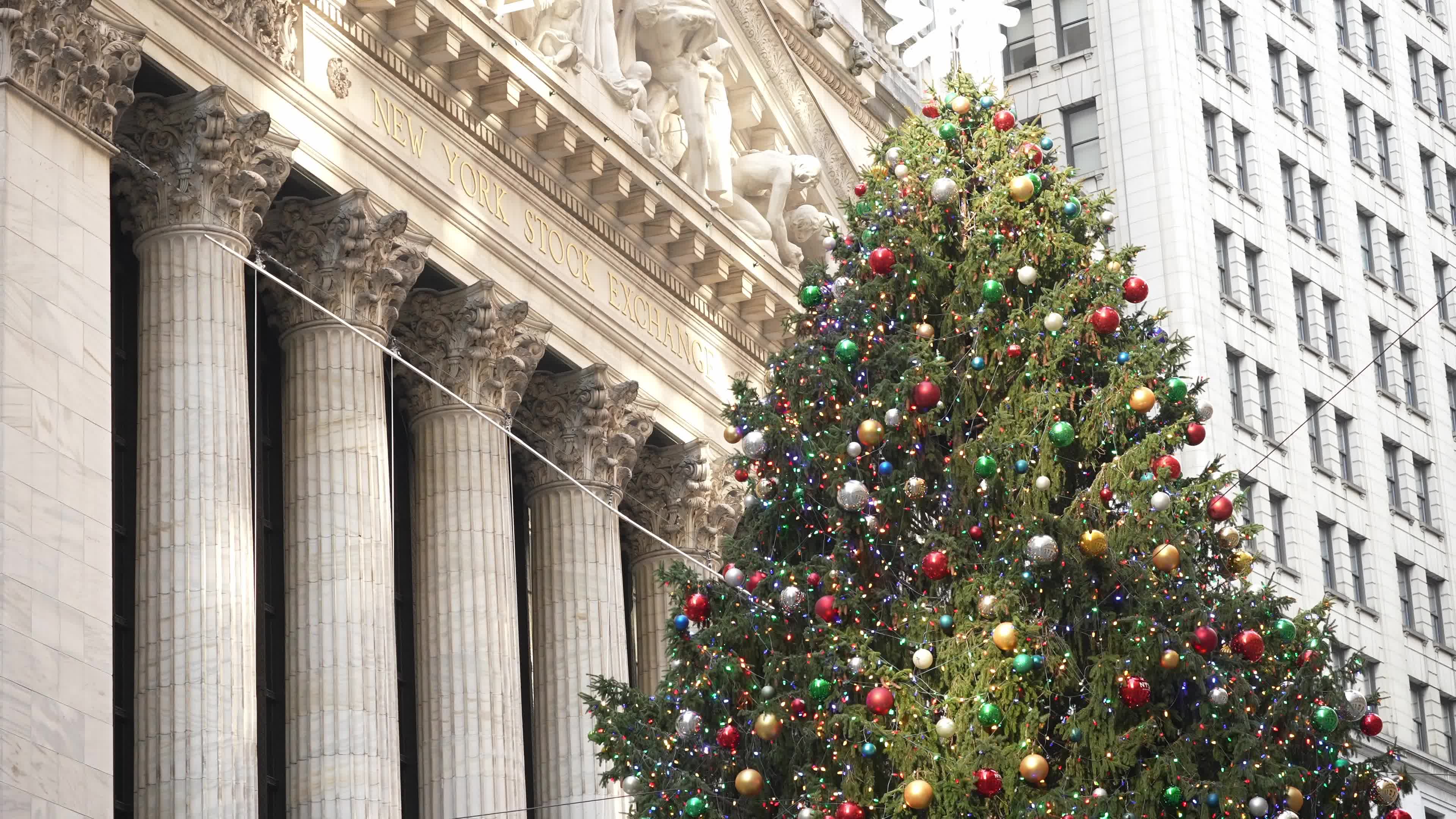 Holiday Atmosphere At The New York Stock Exchange