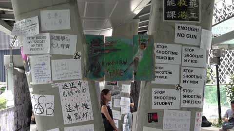 People remain protesting police brutality in Hong Kong