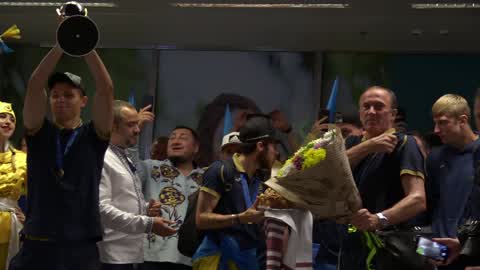 Ukrainian national soccer team returns to Ukraine after winning FIFA U20 World Cup 2019
