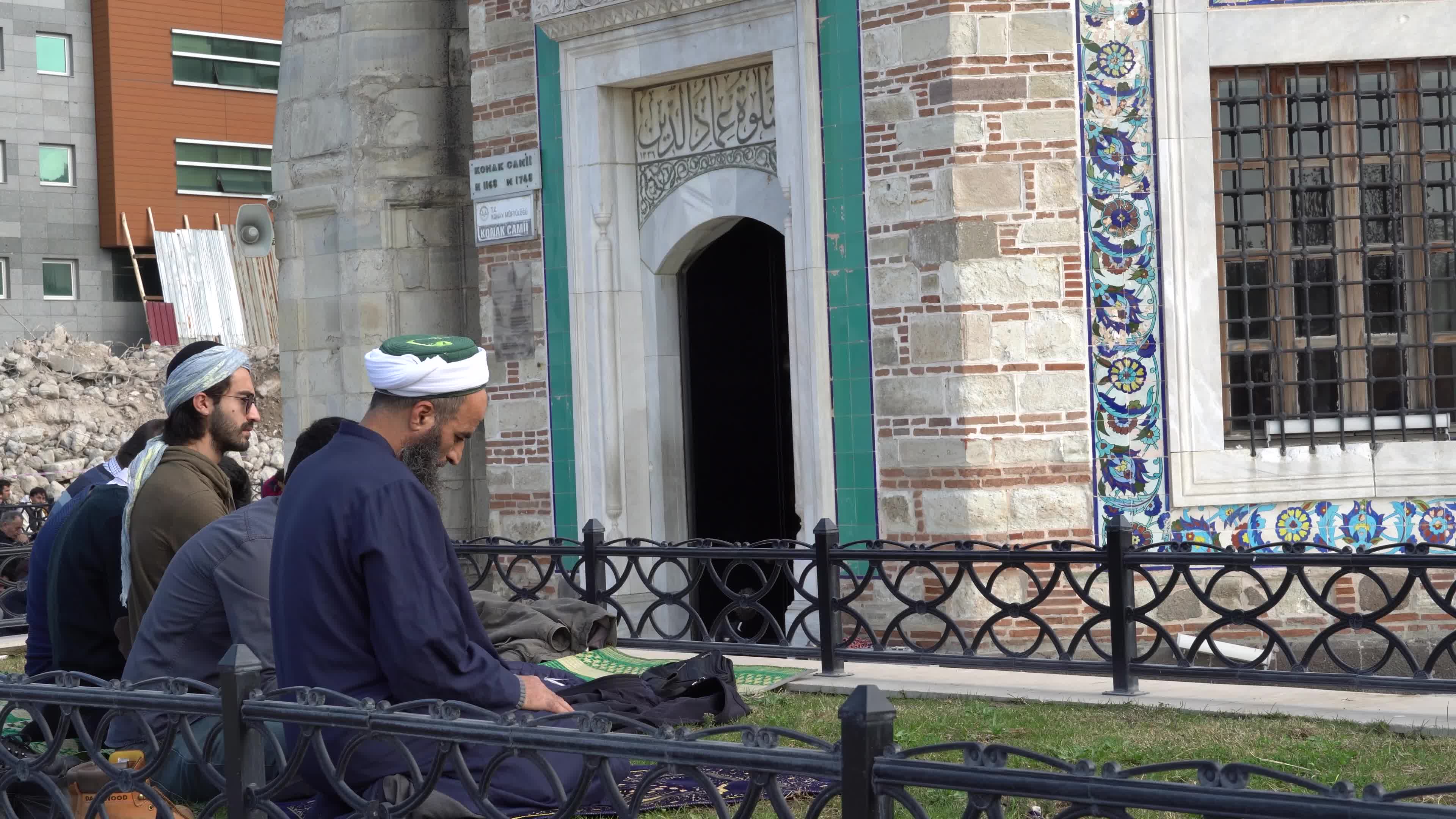 Muslims participate in Friday prayer, Izmir, Turkey
