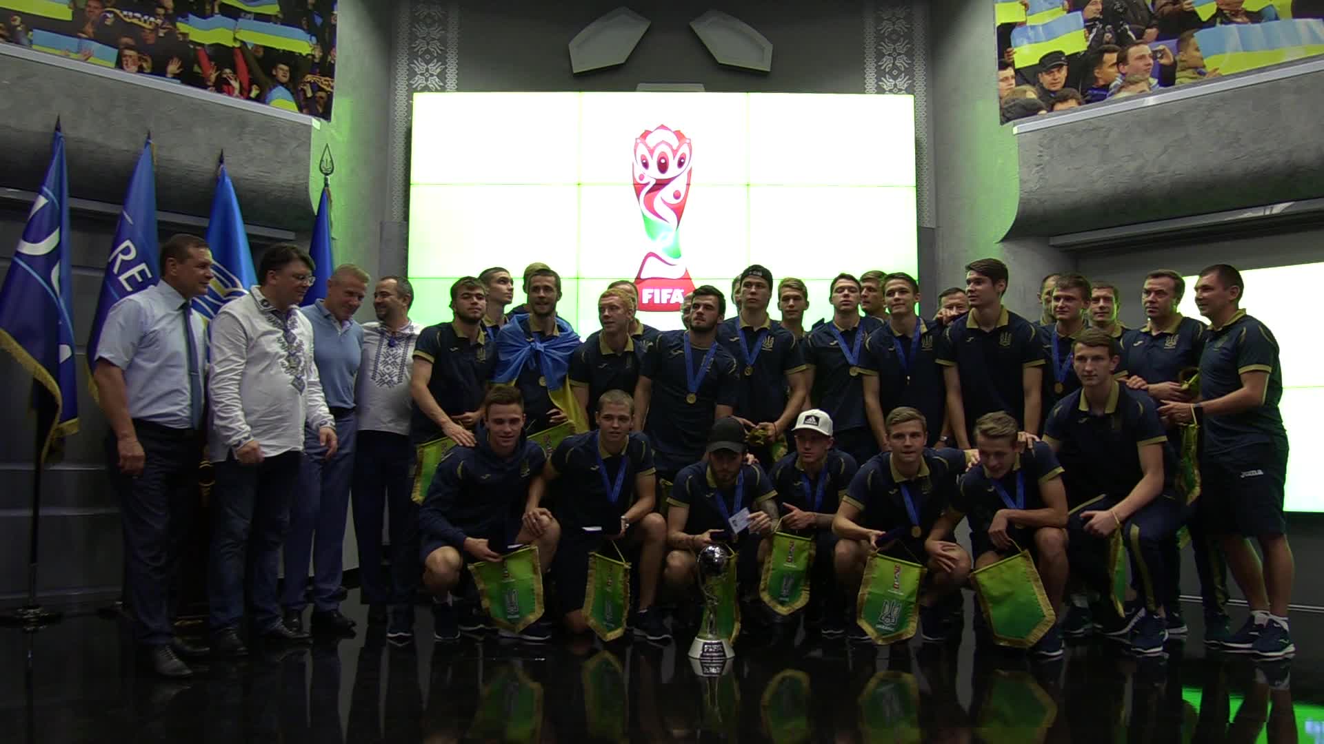 Ukrainian U20 national soccer team returns to Ukraine after winning FIFA U20 World Cup 2019