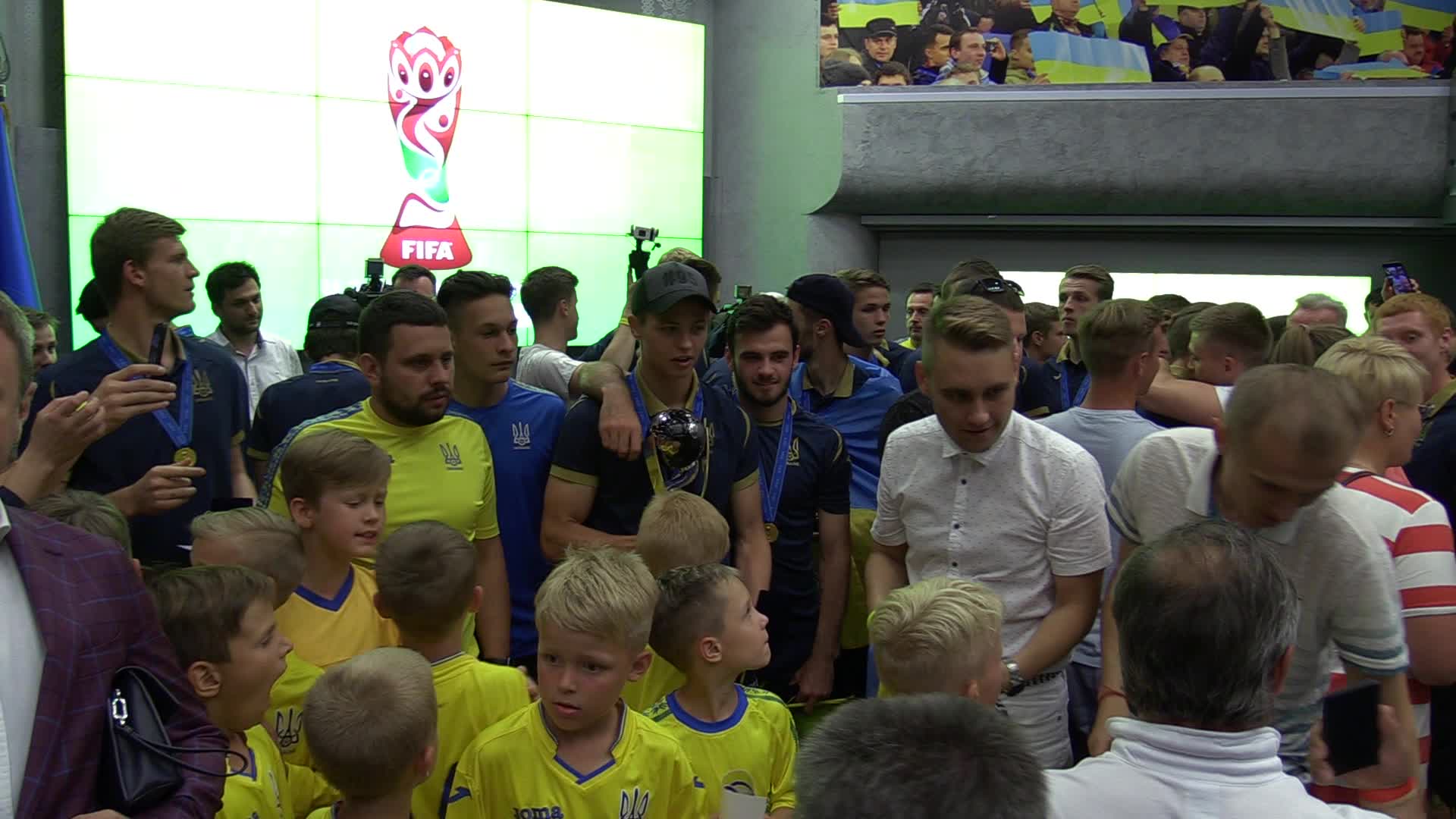Ukrainian U20 national soccer team returns to Ukraine after winning FIFA U20 World Cup 2019