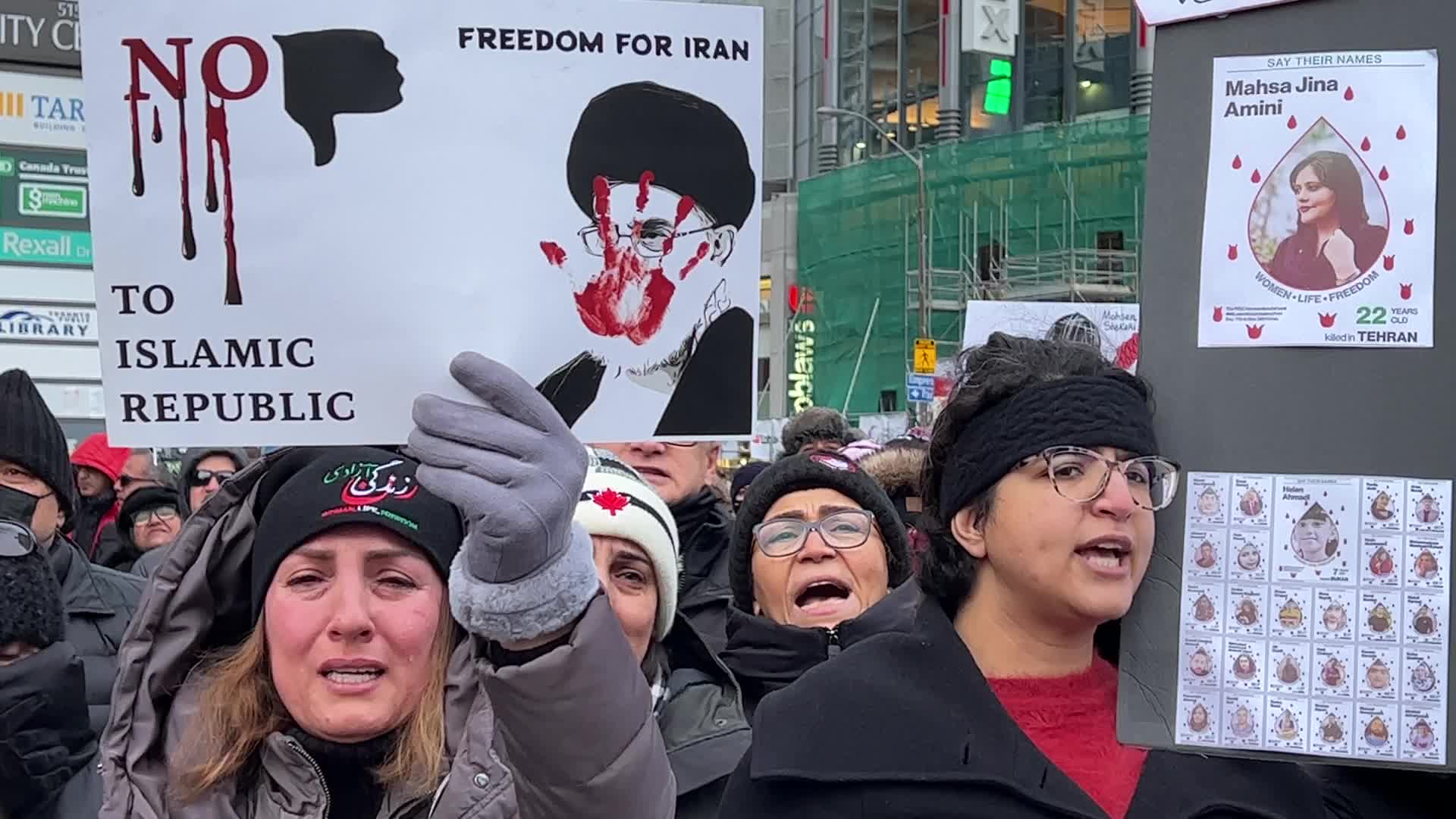 Freedom For Iran Rally In Toronto On International Human Rights Day