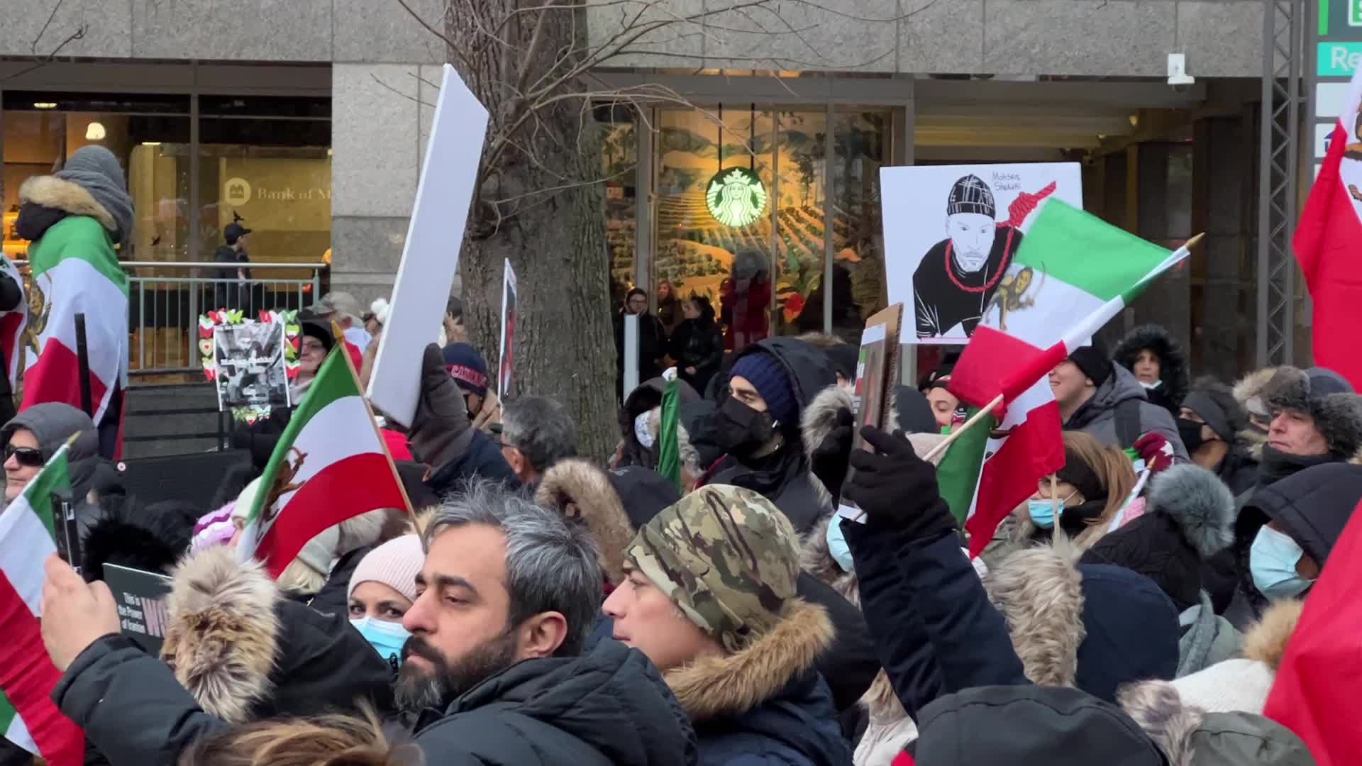 Freedom For Iran Rally In Toronto On International Human Rights Day