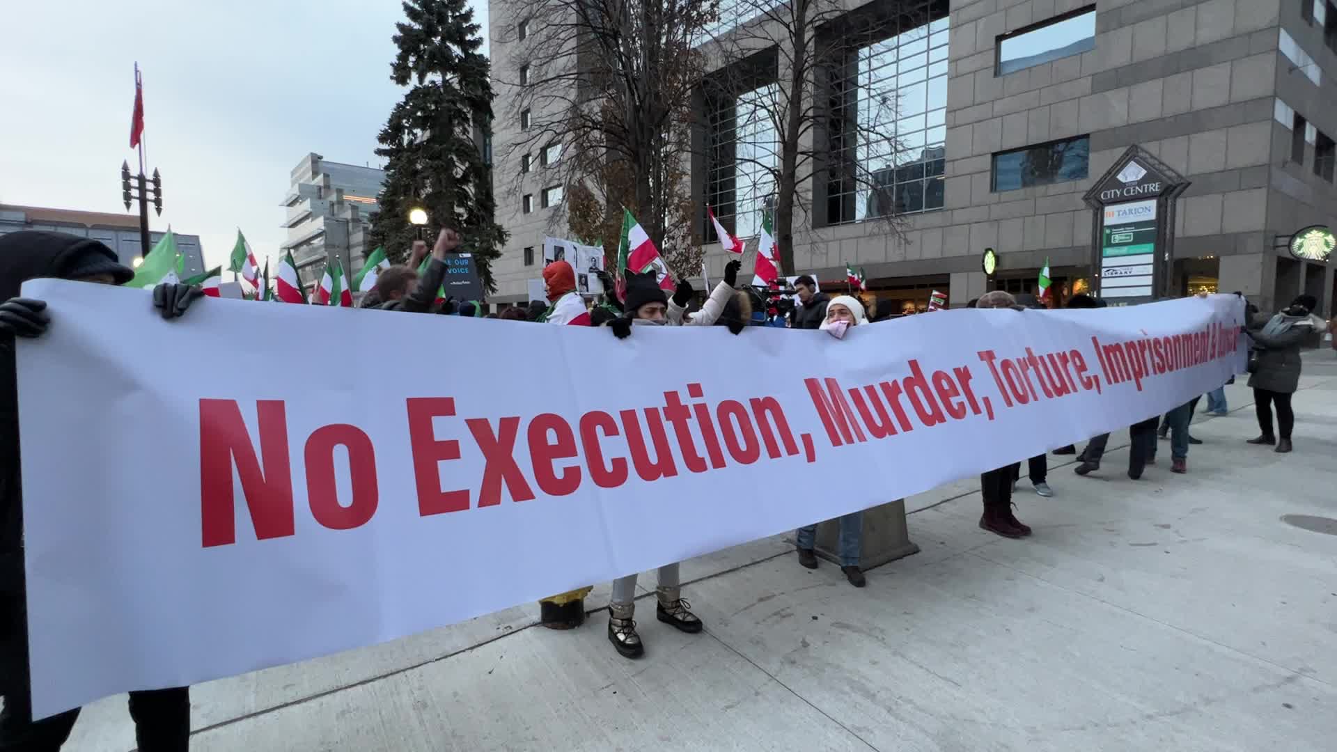 Freedom For Iran Rally In Toronto On International Human Rights Day