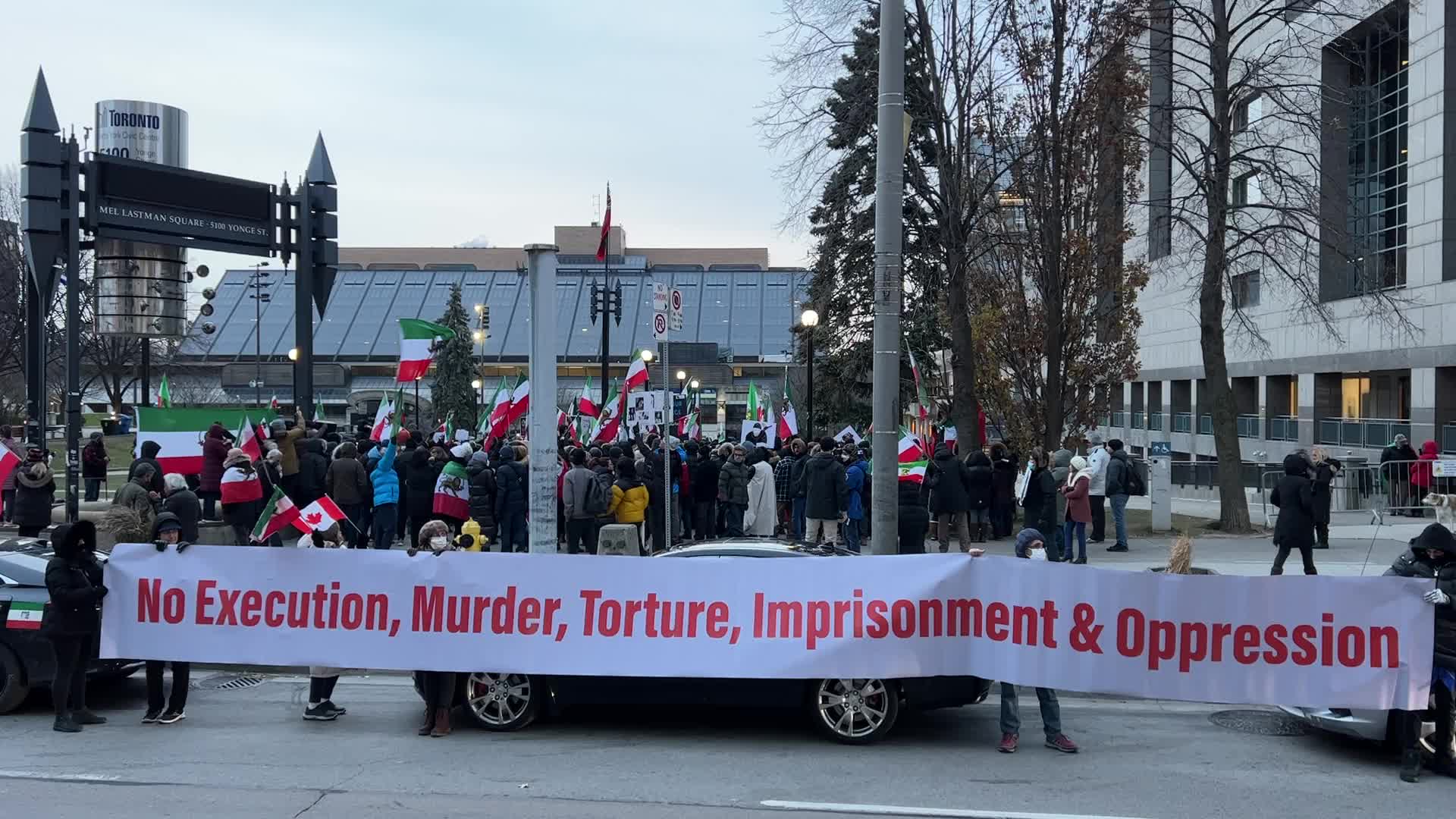 Freedom For Iran Rally In Toronto On International Human Rights Day