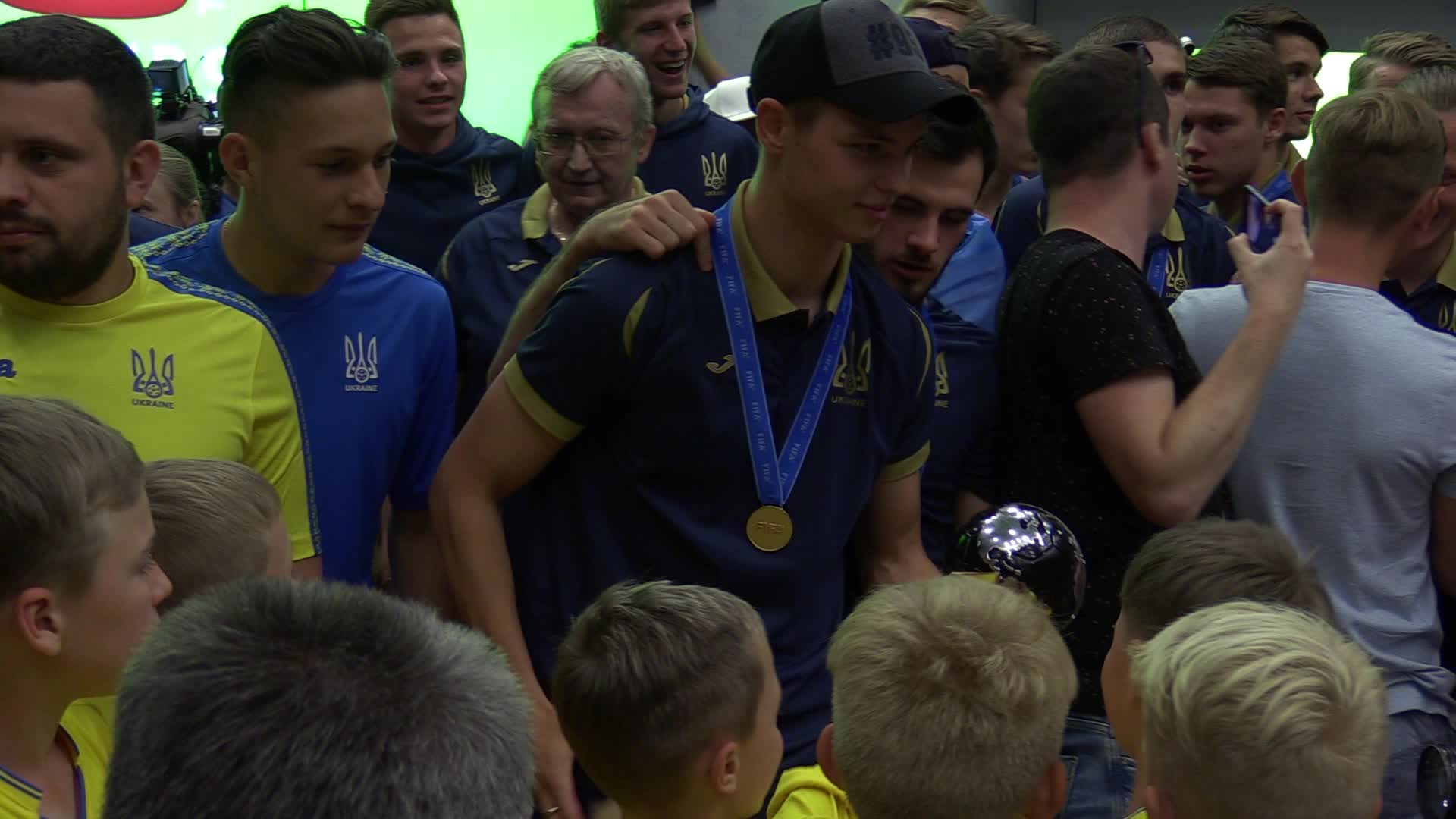 Ukrainian U20 national soccer team returns to Ukraine after winning FIFA U20 World Cup 2019