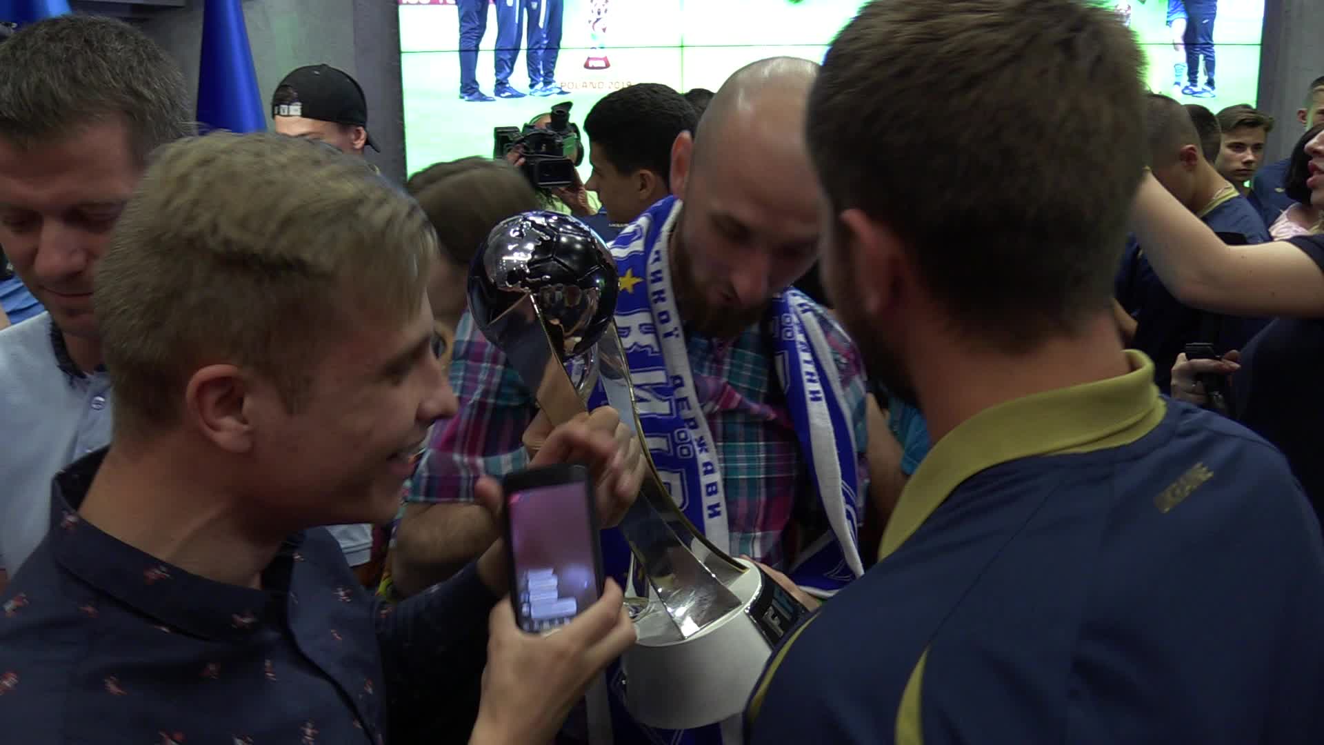 Ukrainian U20 national soccer team returns to Ukraine after winning FIFA U20 World Cup 2019