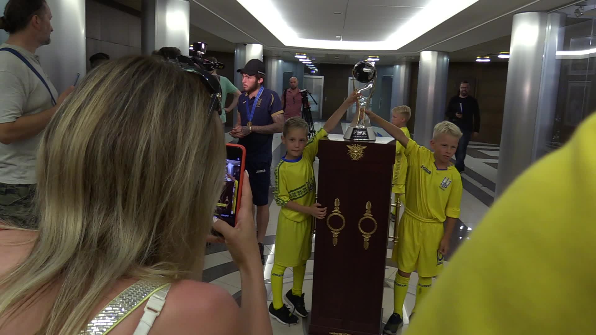 Ukrainian U20 national soccer team returns to Ukraine after winning FIFA U20 World Cup 2019