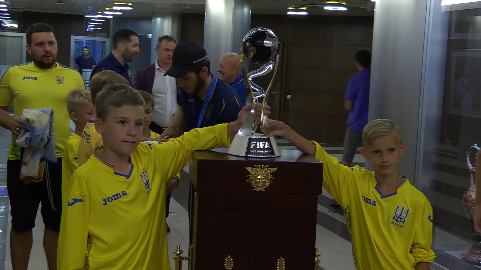 Ukrainian U20 national soccer team returns to Ukraine after winning FIFA U20 World Cup 2019