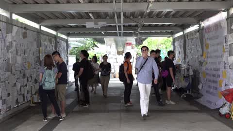 People remain protesting police brutality in Hong Kong
