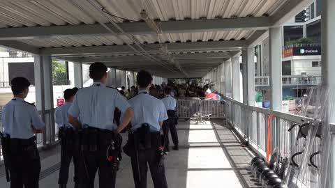 People remain protesting police brutality in Hong Kong