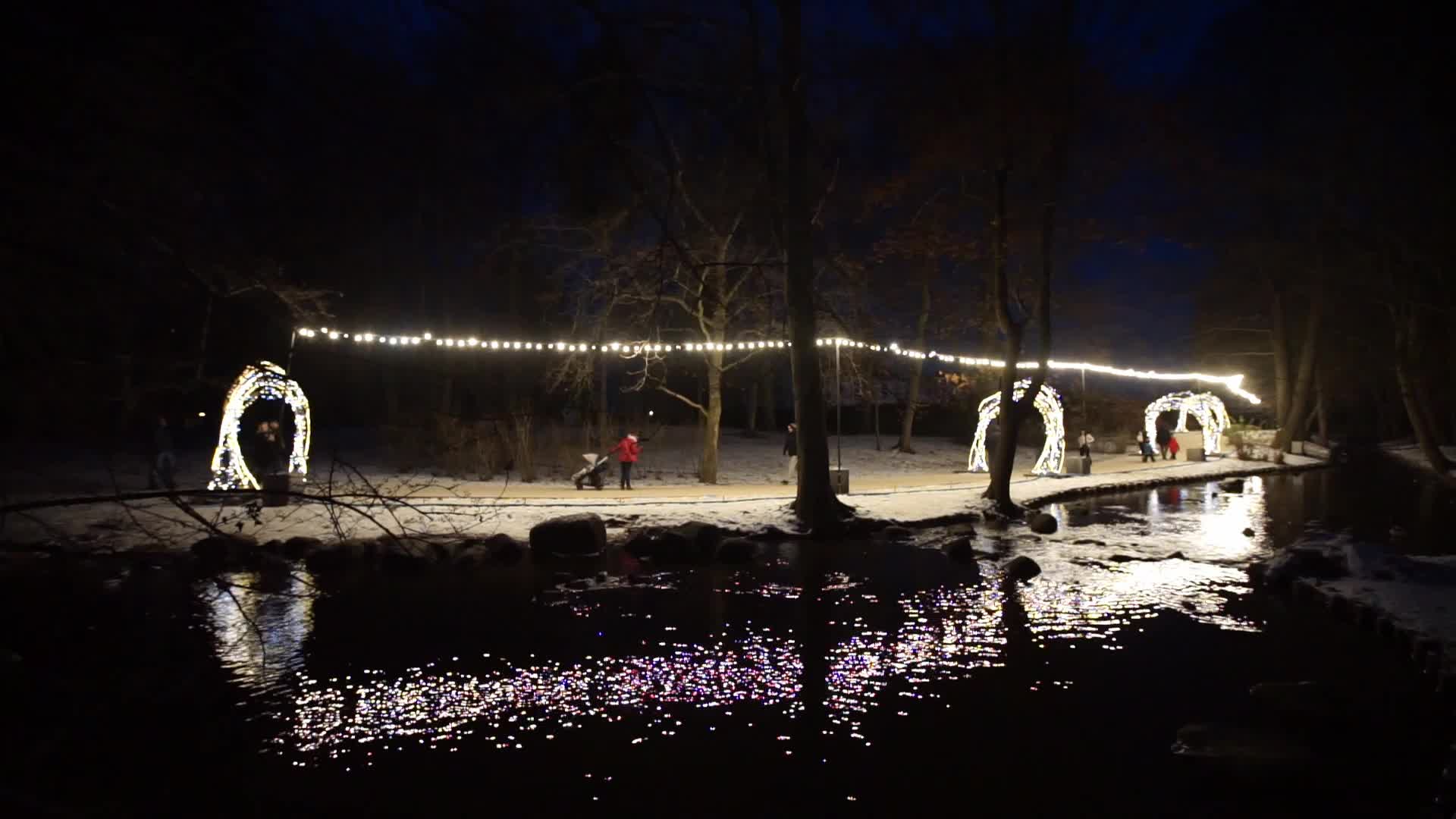 Christmas decorations in Gdansk, Poland