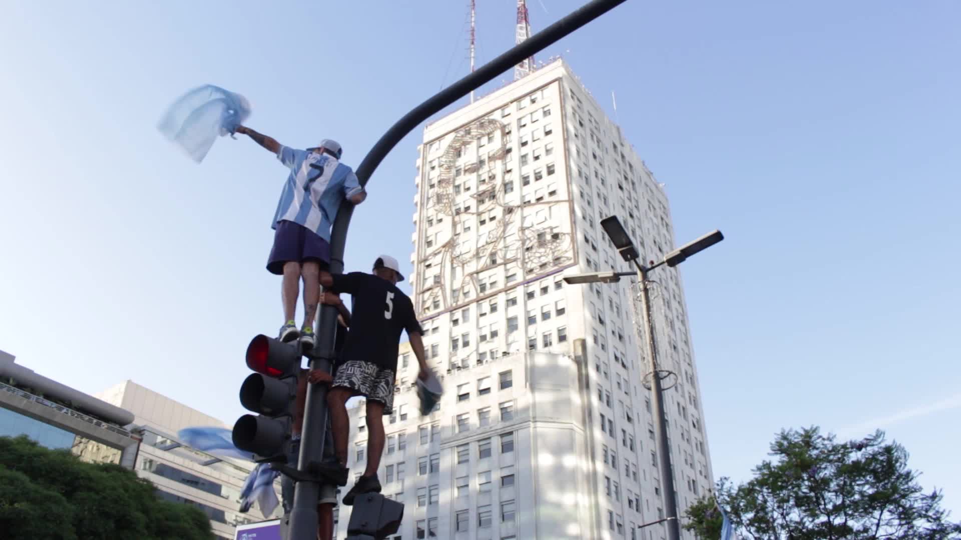 Argentinians Celebrate Winning The FIFA World Cup Qatar 2022