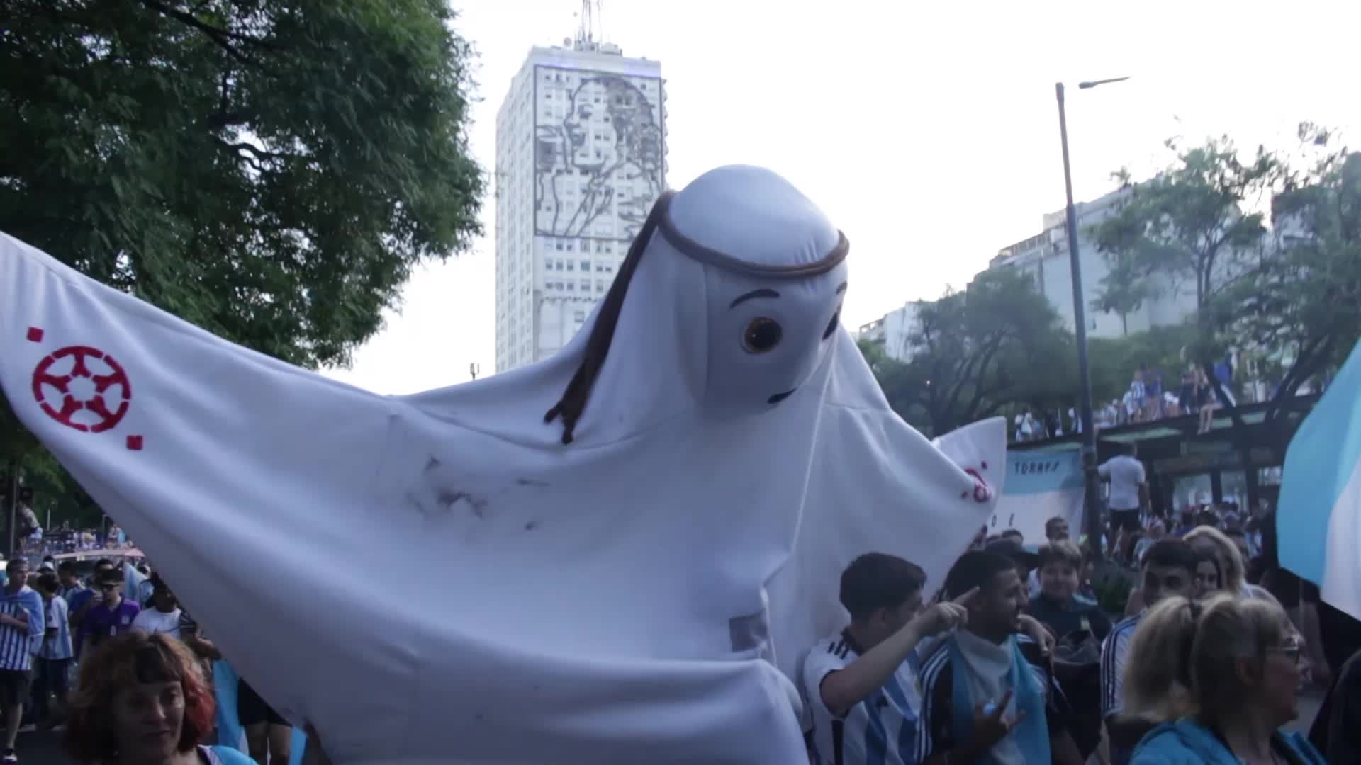 Argentinians Celebrate Winning The FIFA World Cup Qatar 2022
