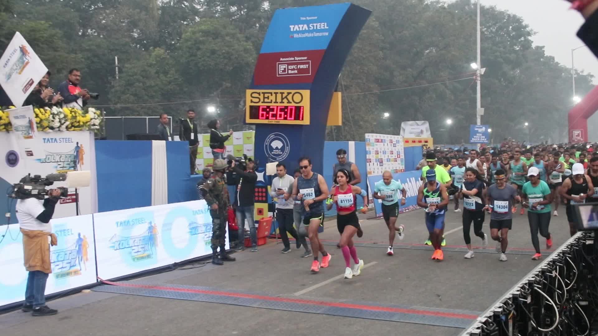 Tata Steel Kolkata Marathon 25 kilometer ' in Kolkata, India