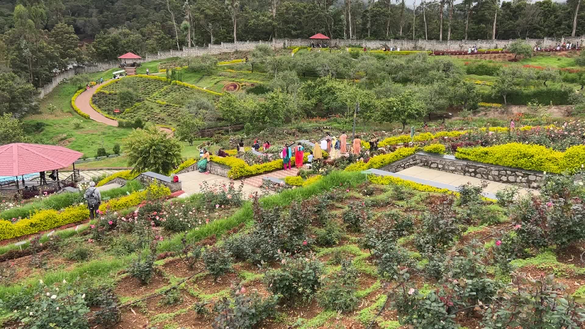 Rose Garden in Kodaikanal