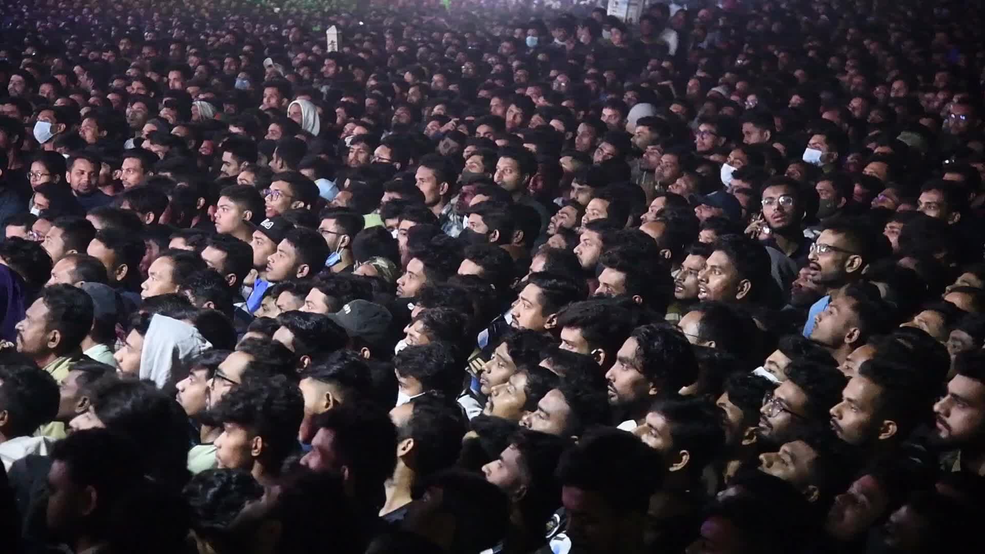 Fans celebrate Argentina's world cup victory 