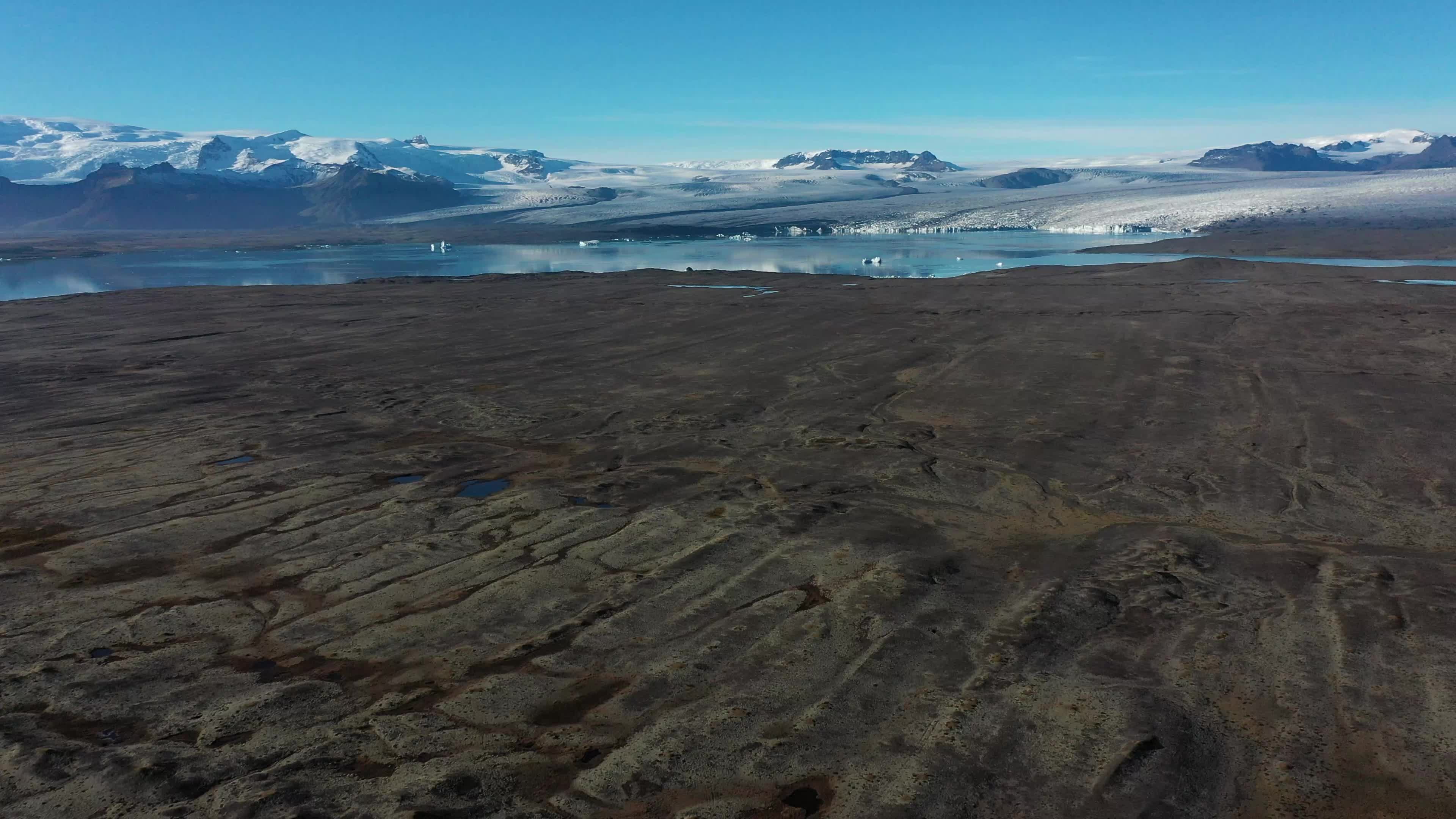 Travel through the volcanic valleys of Iceland.
