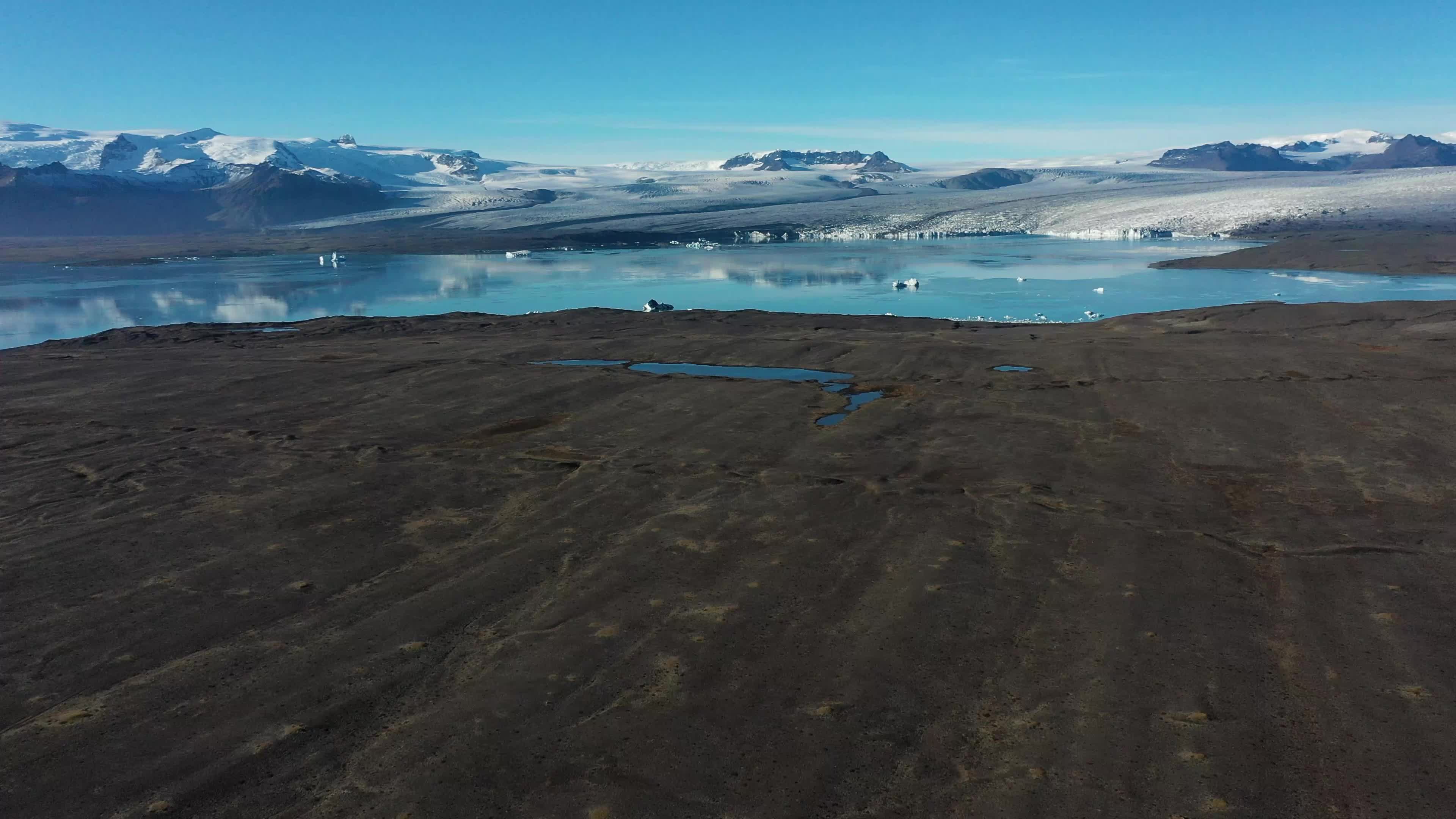 Travel through the volcanic valleys of Iceland.
