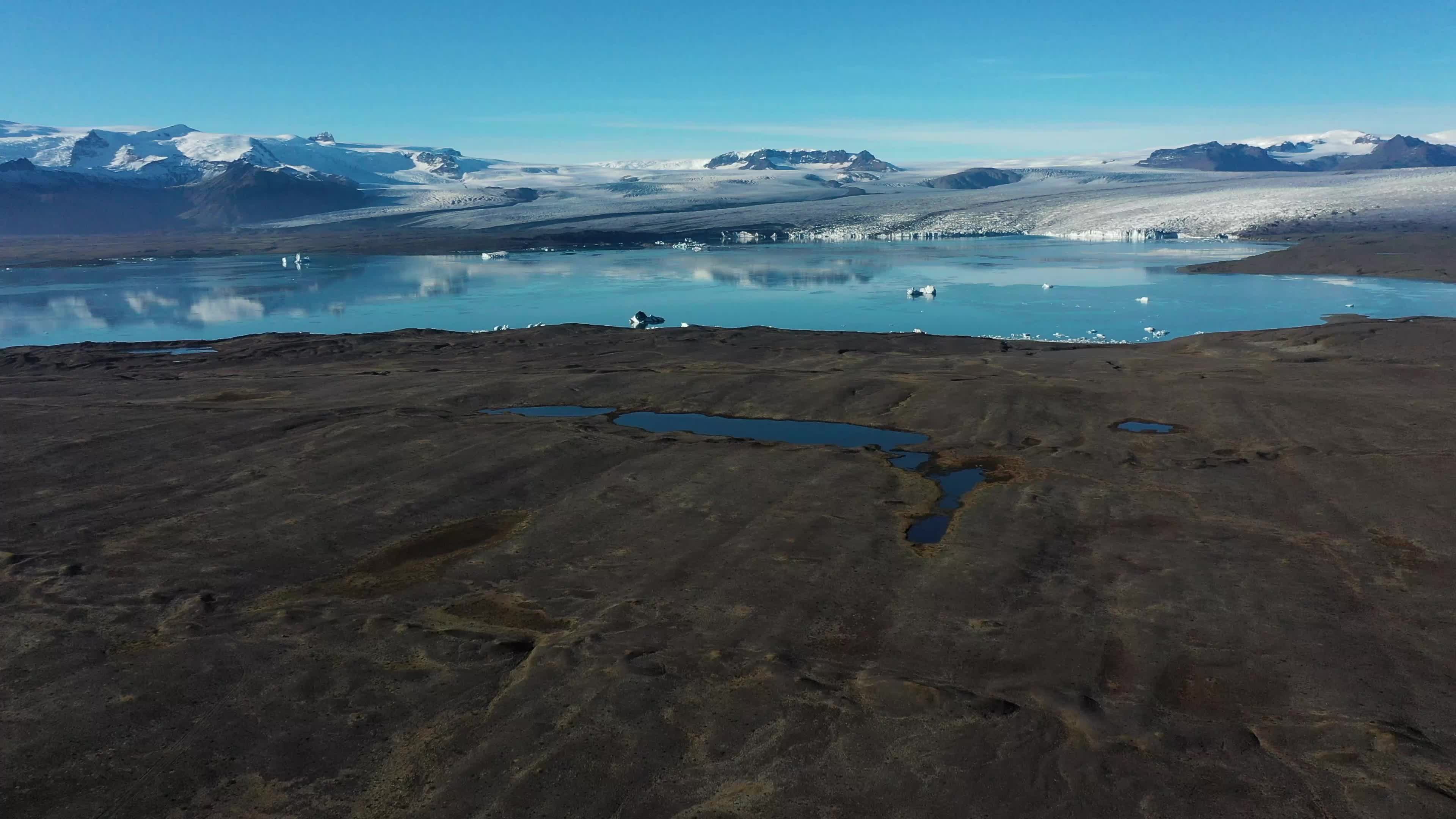 Travel through the volcanic valleys of Iceland.
