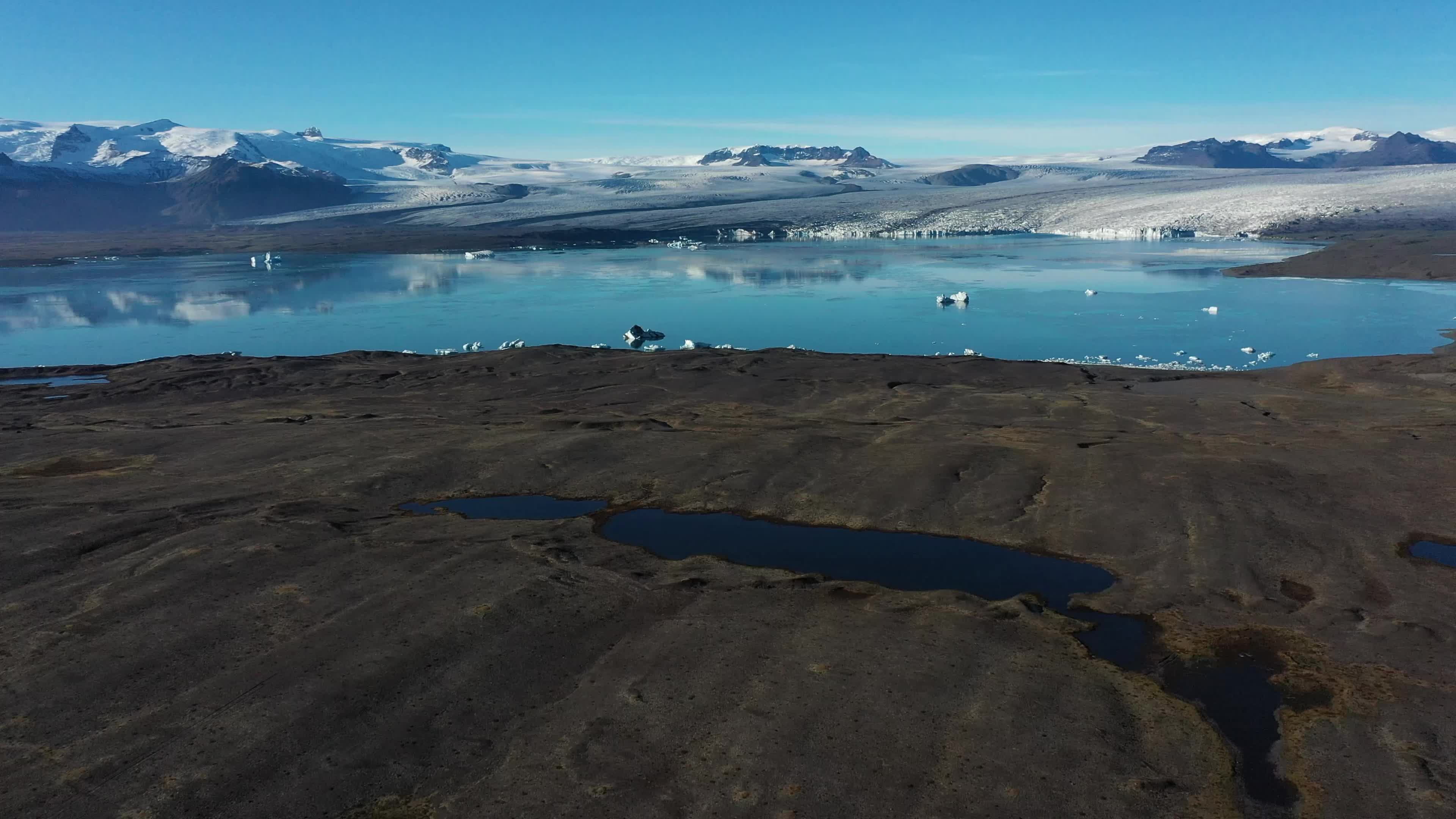 Travel through the volcanic valleys of Iceland.
