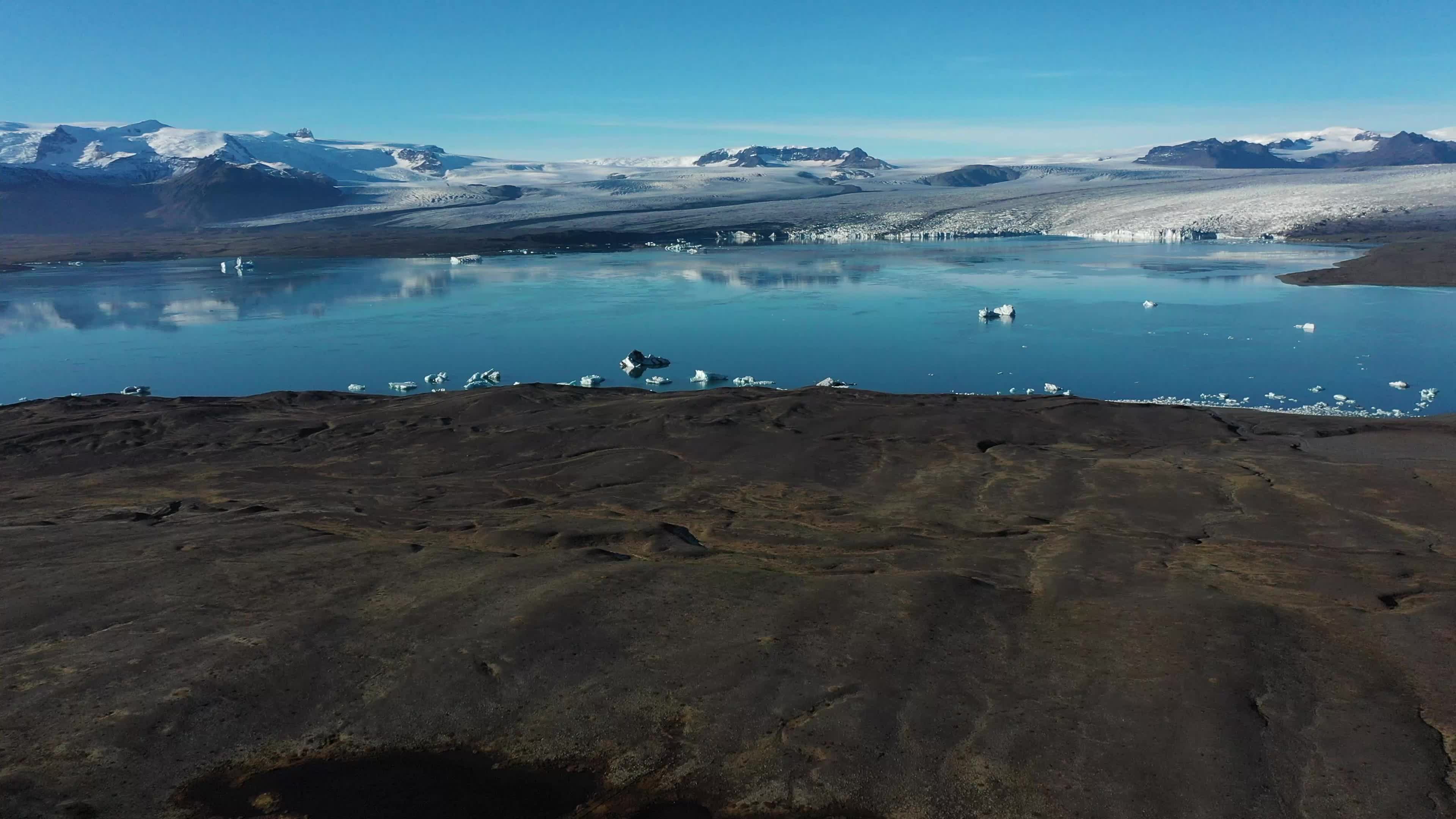 Travel through the volcanic valleys of Iceland.
