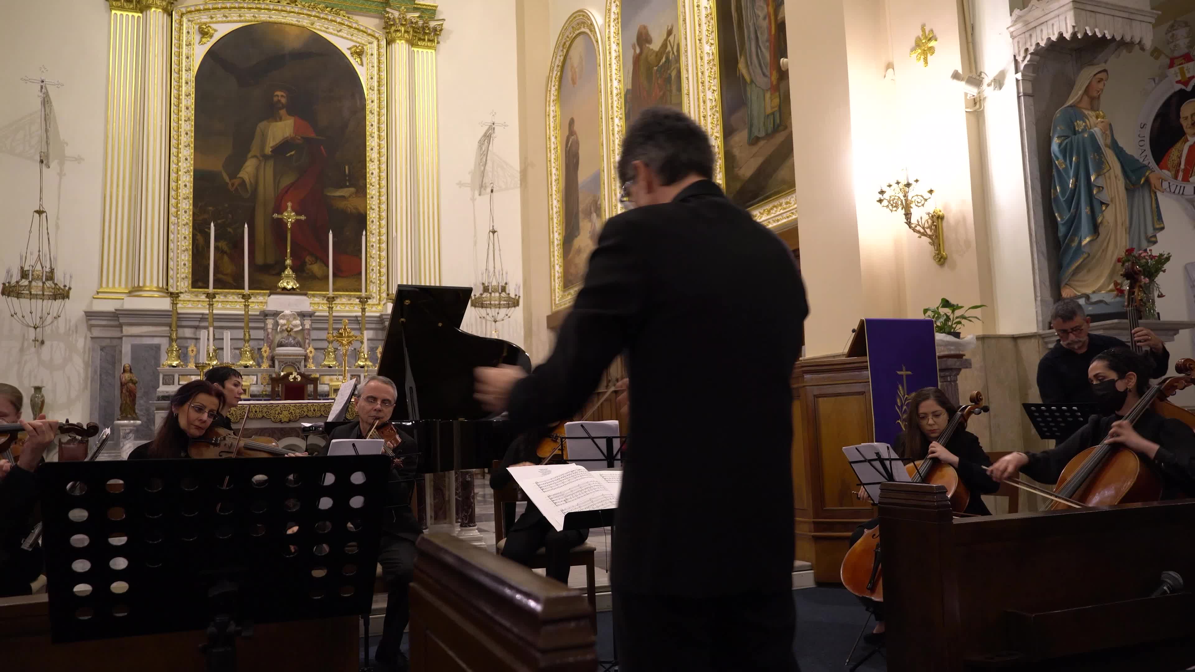 The Christmas concert by Italy consulate in Izmir, Turkey
