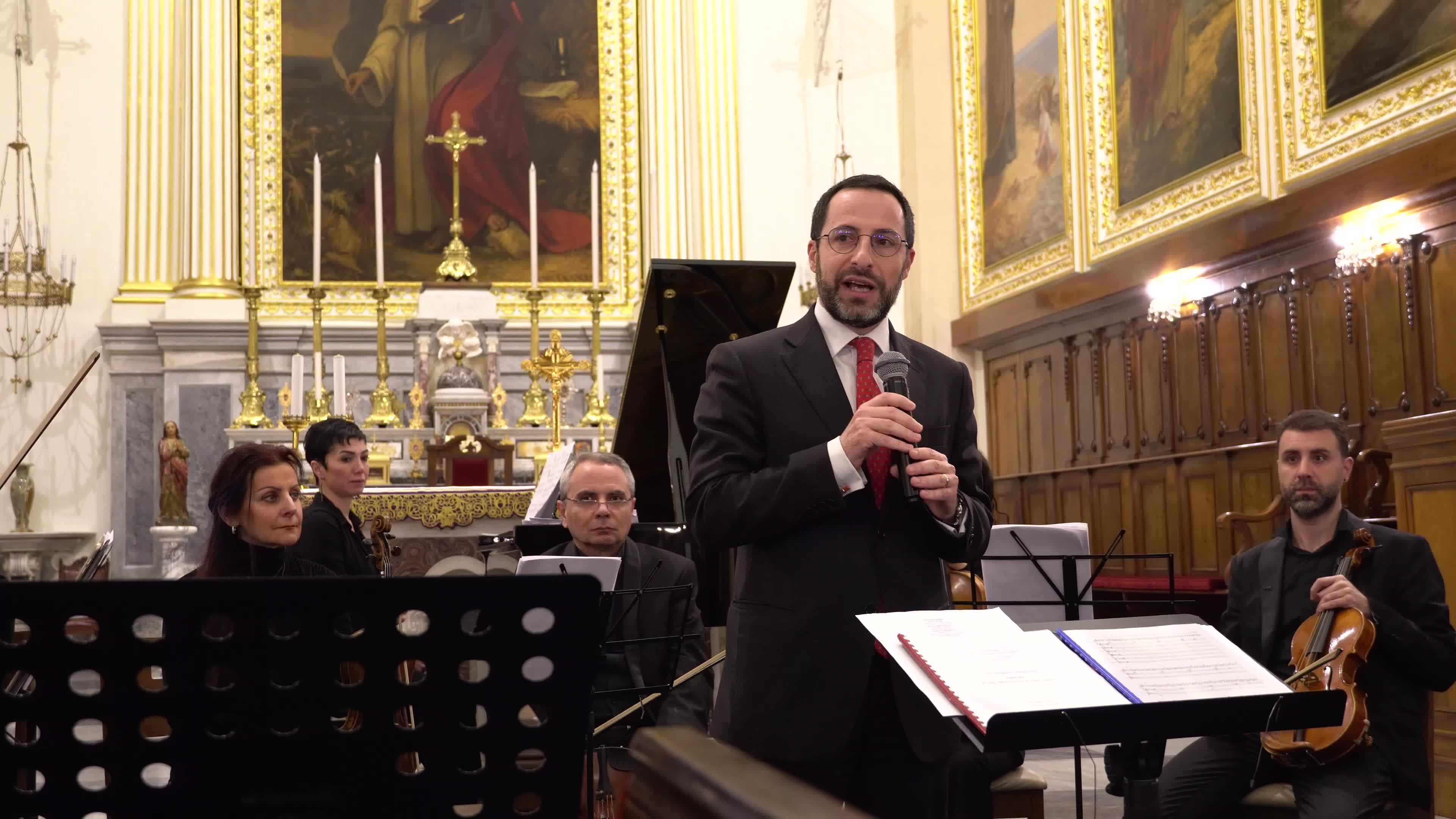 The Christmas concert by Italy consulate in Izmir, Turkey