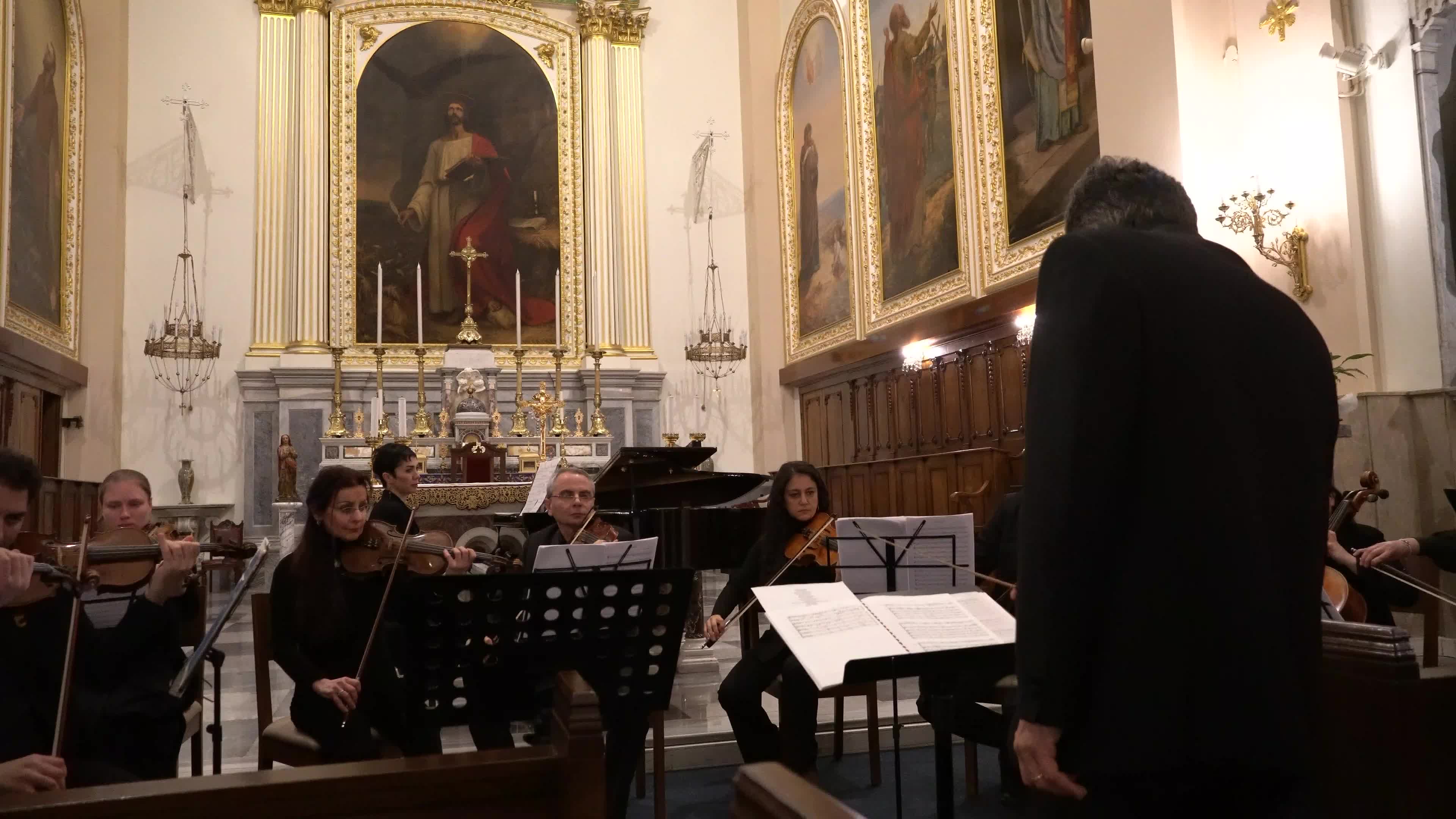The Christmas concert by Italy consulate in Izmir, Turkey