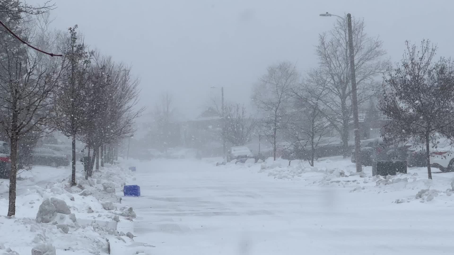 Treacherous winter snowstorm hits Toronto