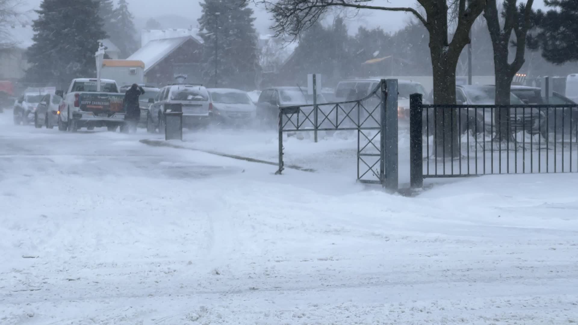 Treacherous winter snowstorm hits Toronto
