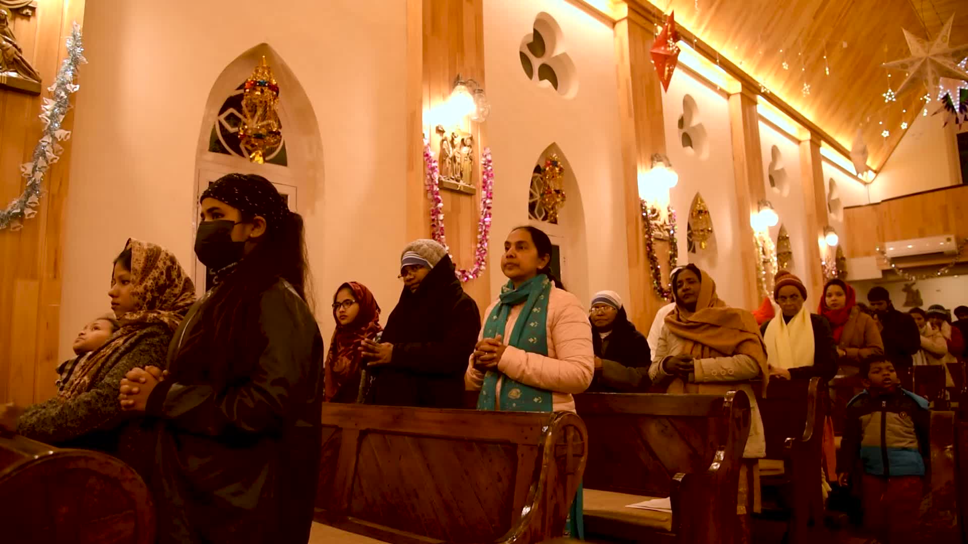 Christmas eve in Srinagar, India