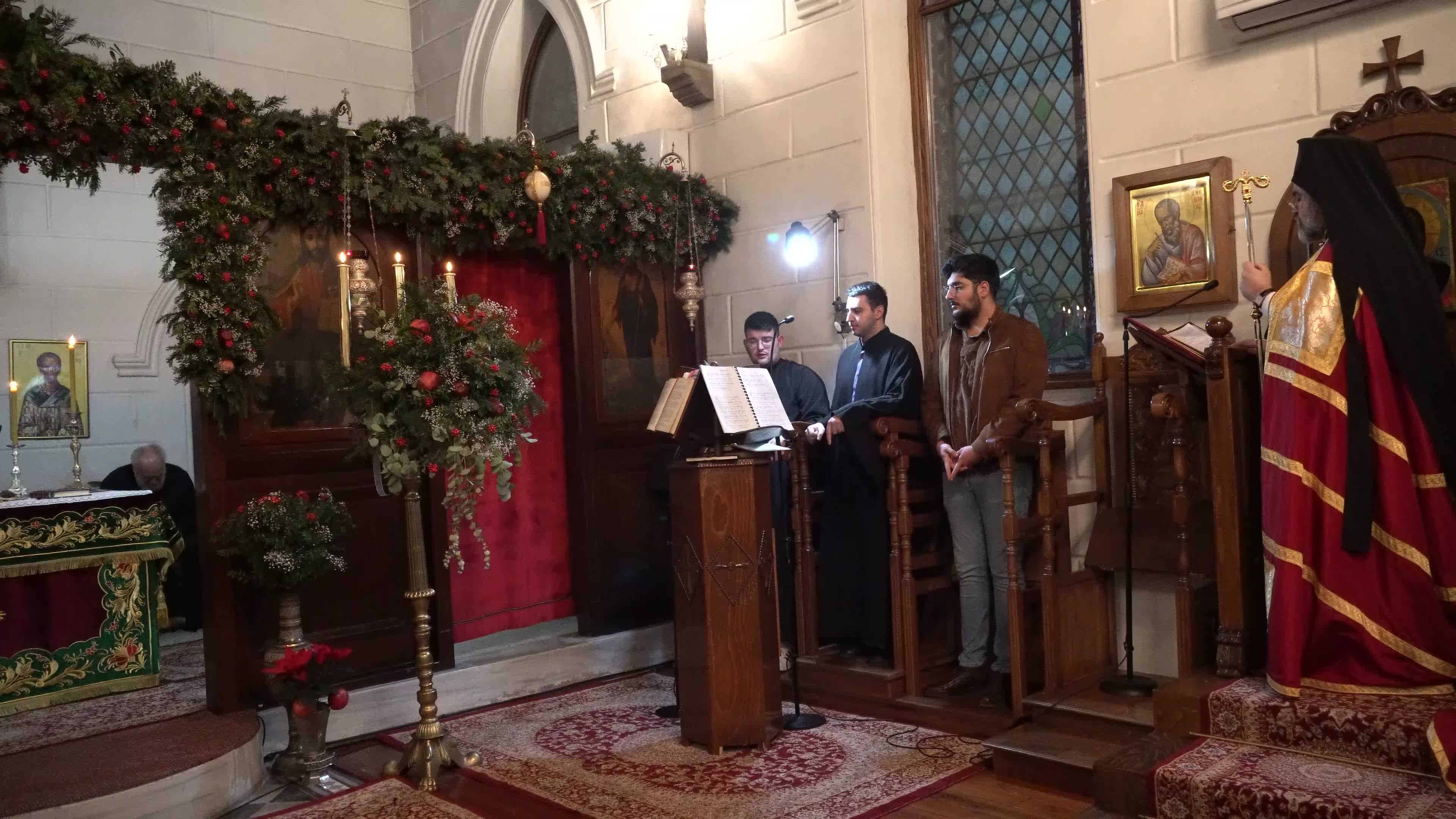 Christmas Eve in an Orthodox Church, Izmir, Turkey