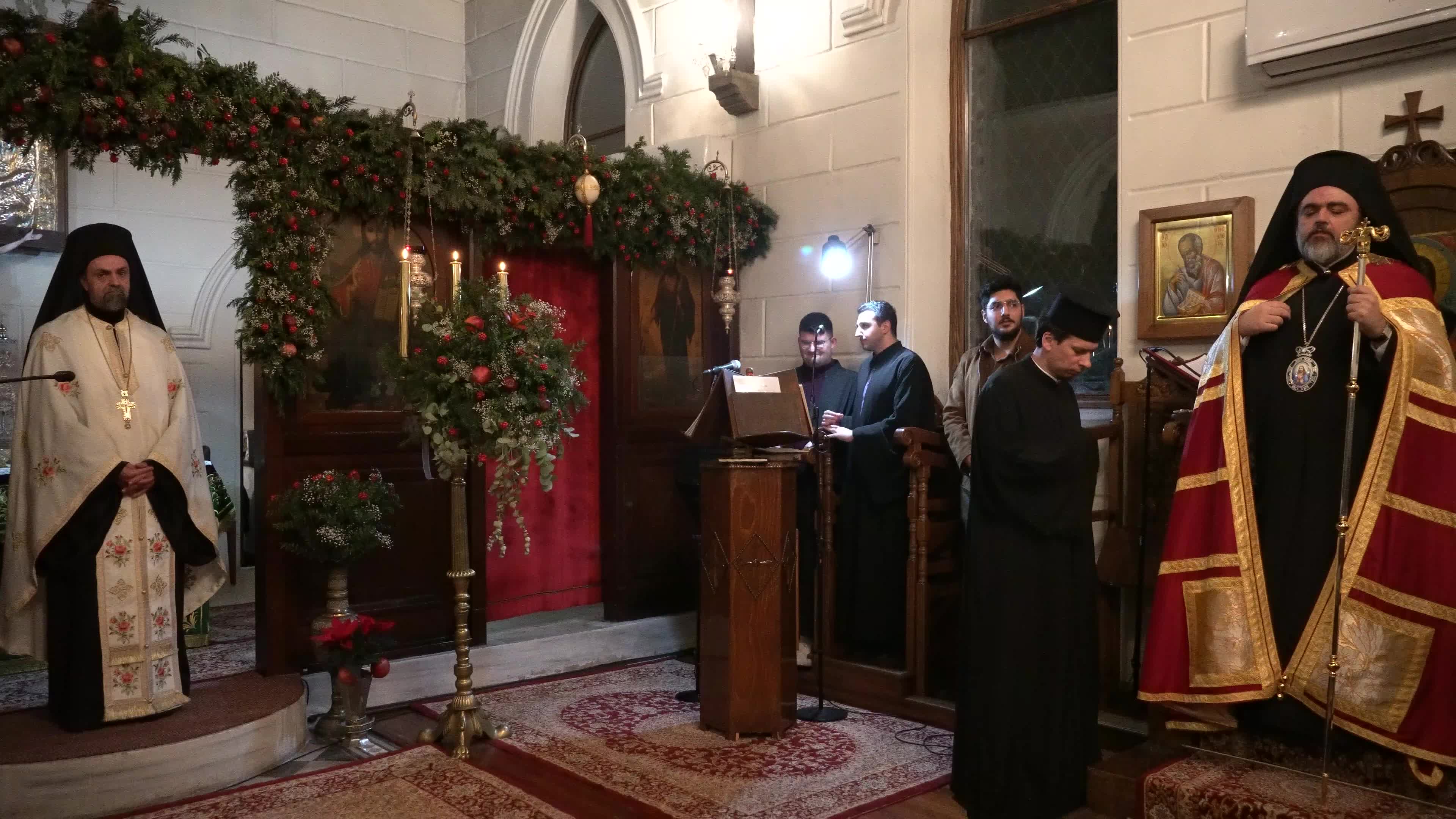 Christmas Eve in an Orthodox Church, Izmir, Turkey