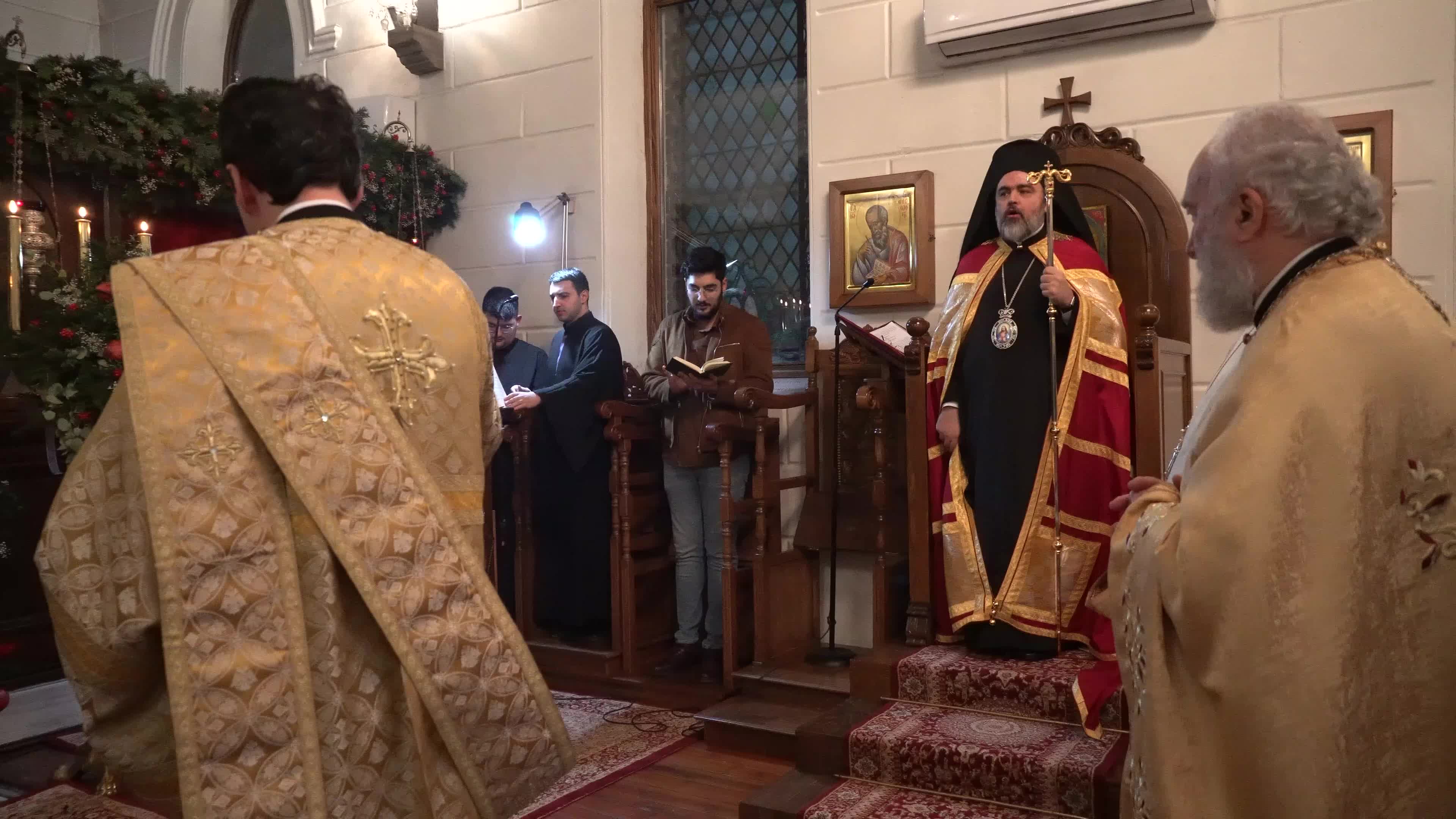 Christmas Eve in an Orthodox Church, Izmir, Turkey
