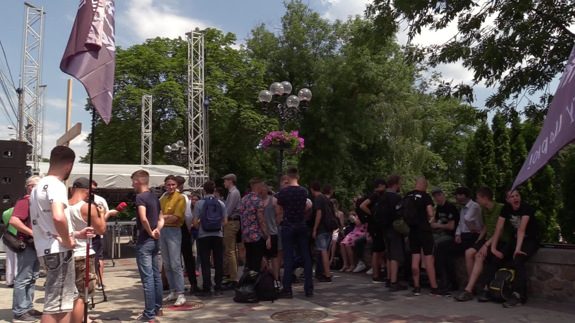 Rally Against Gay Pride Parade in Kiev