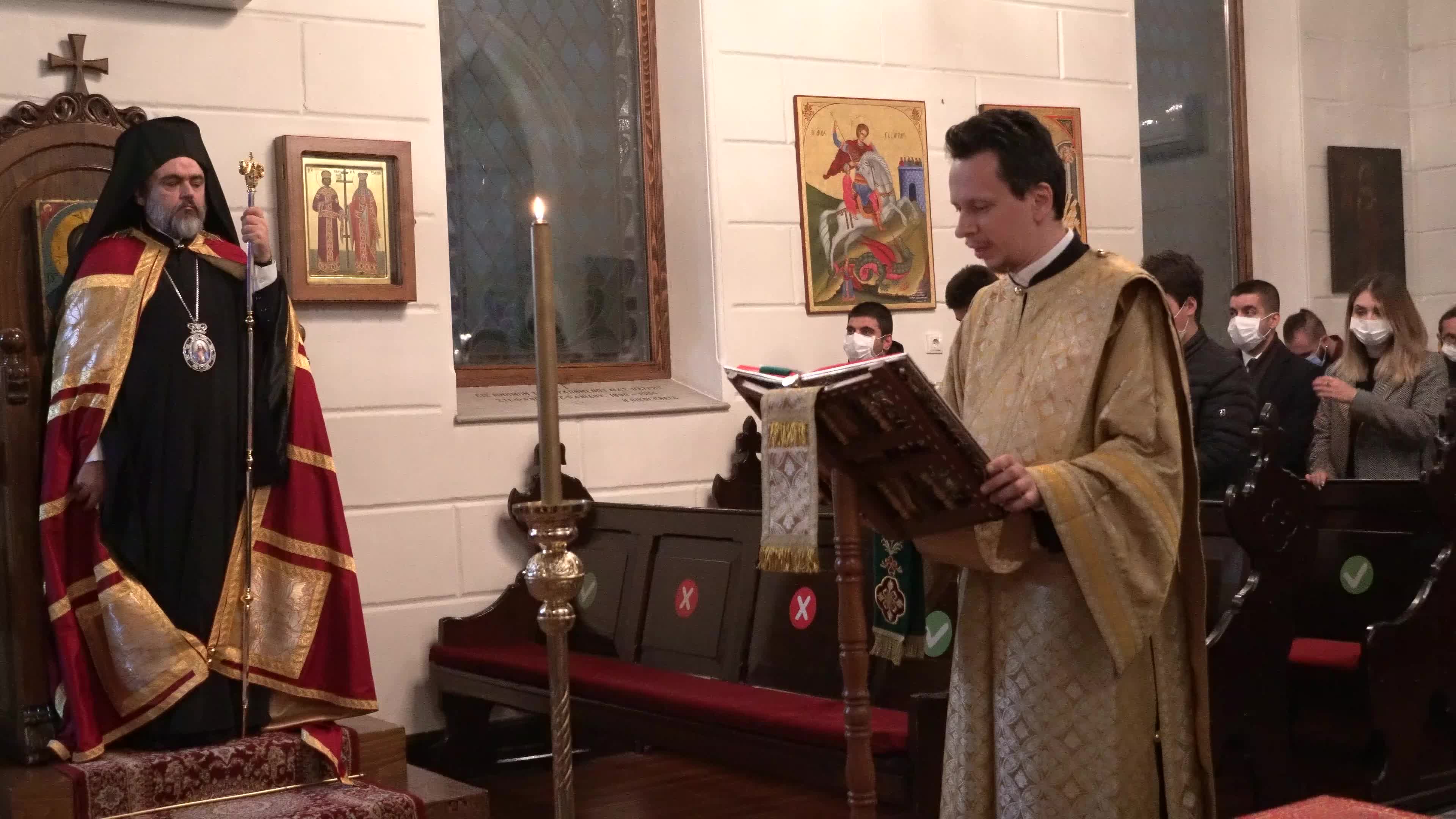 Christmas Eve in an Orthodox Church, Izmir, Turkey