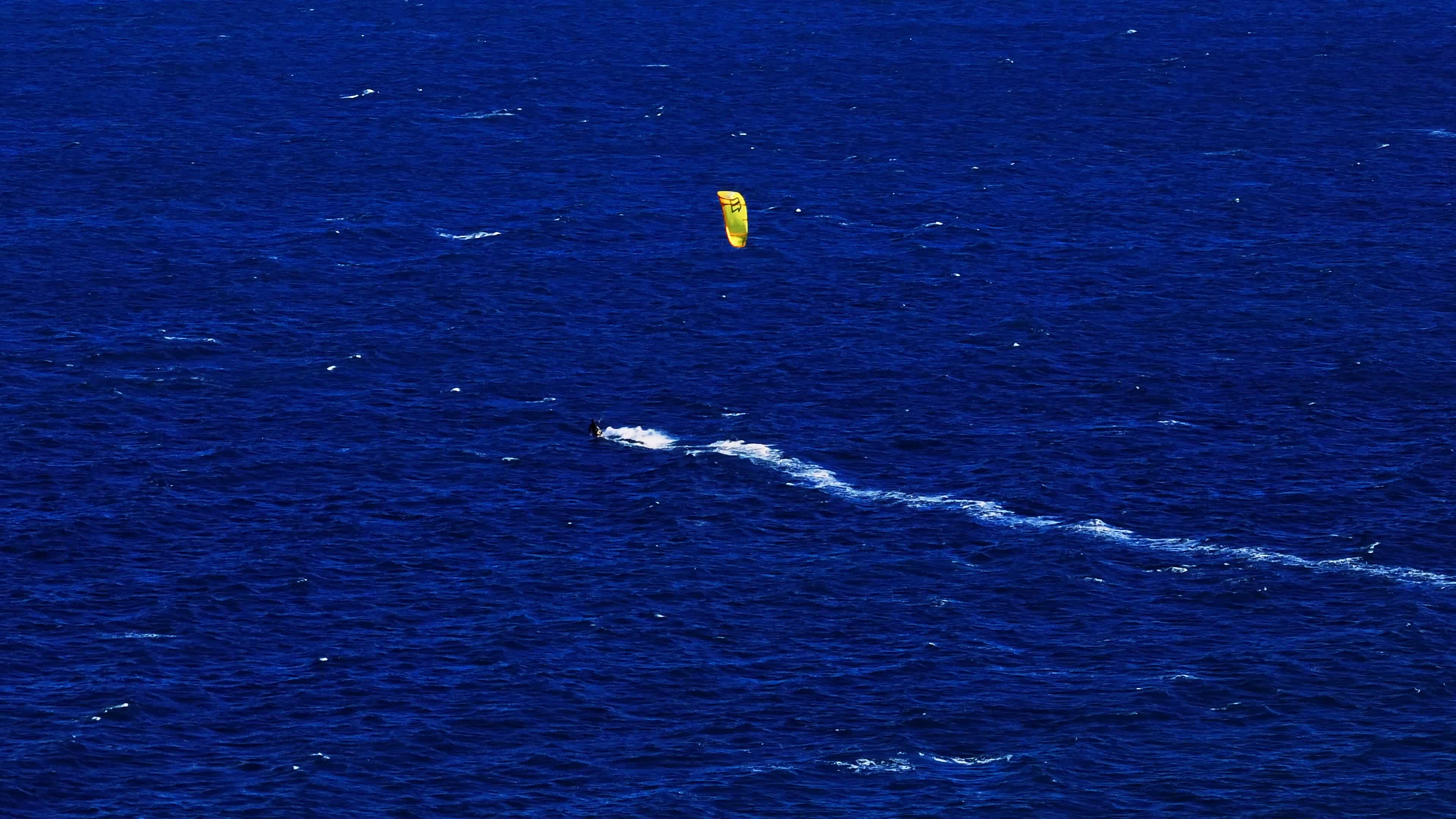 Kitesurfing During Winter Weather In Italy