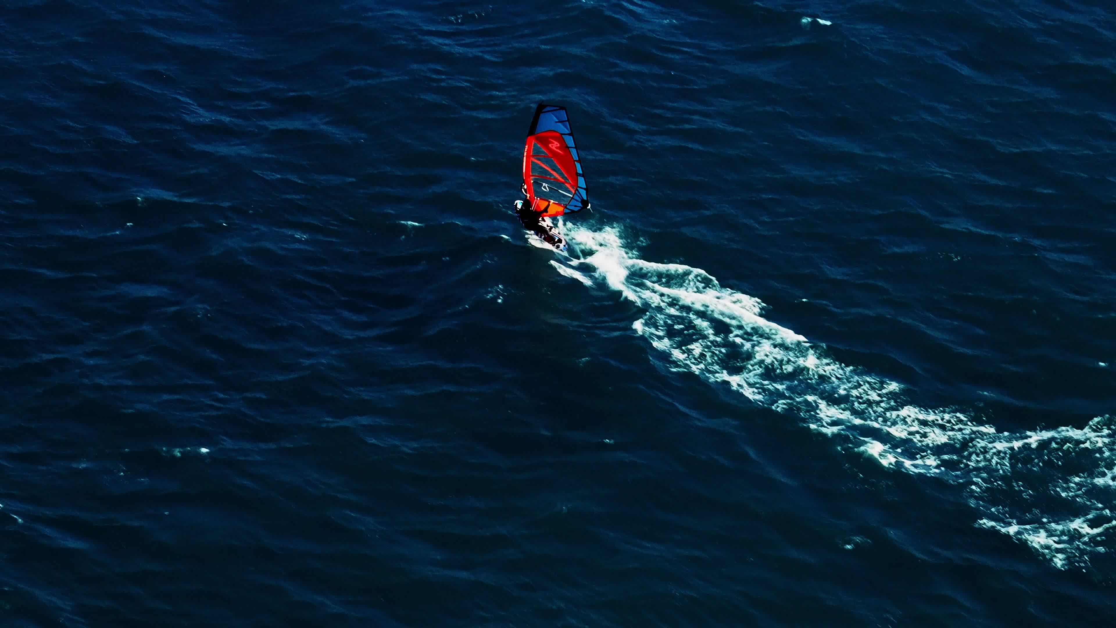 Kitesurfing During Winter Weather In Italy